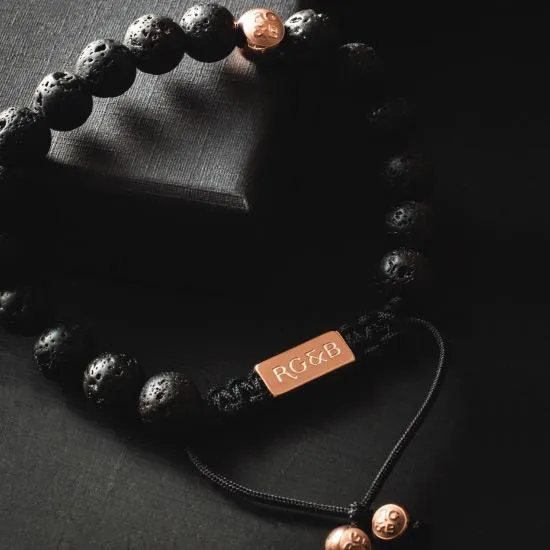 Lava Stone Bead Bracelet - Premium sold by Rose Gold & Black product image thumbnail 3
