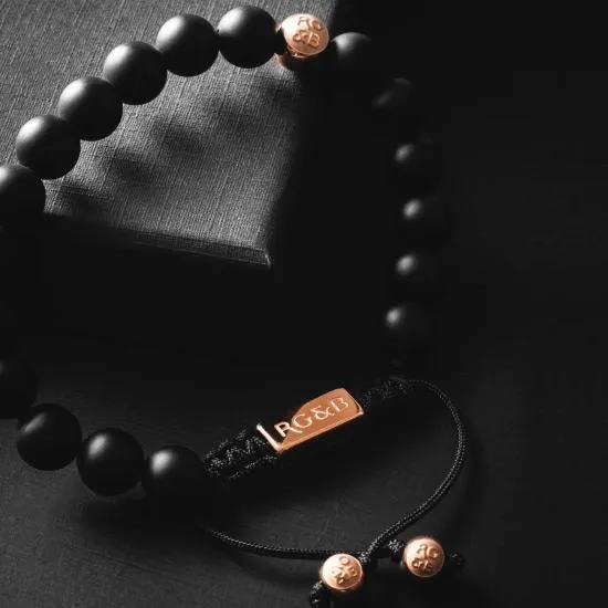 Matte Agate Bead Bracelet - Premium sold by Rose Gold & Black product image thumbnail 2