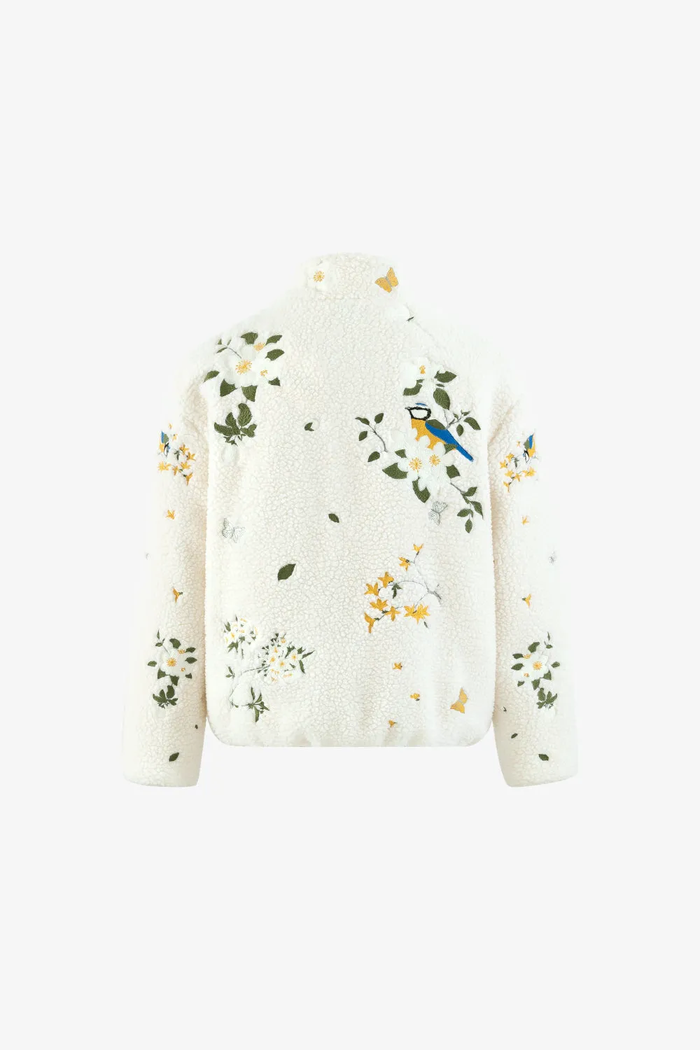 Botanical Embroidery Sherpa Fleece sold by Yitai product image thumbnail 2