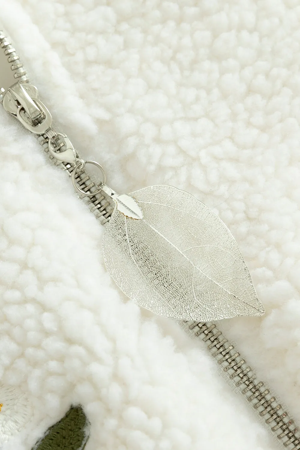 Botanical Embroidery Sherpa Fleece sold by Yitai product image thumbnail 5