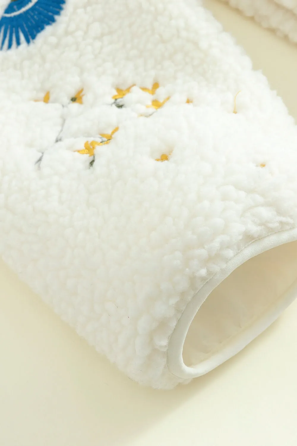 Botanical Embroidery Sherpa Fleece sold by Yitai product image thumbnail 3