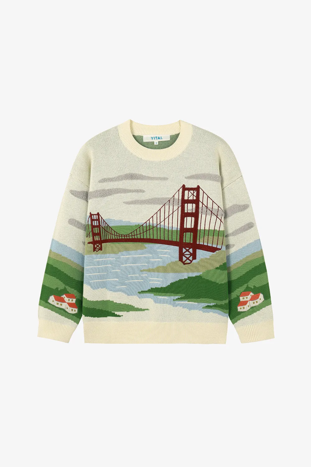 Golden Gate Embroidery Sweater sold by Yitai
