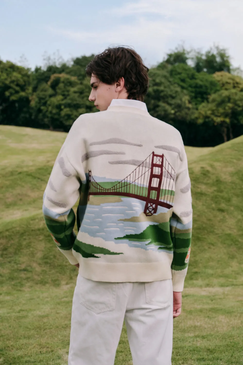 Golden Gate Embroidery Sweater sold by Yitai product image thumbnail 4