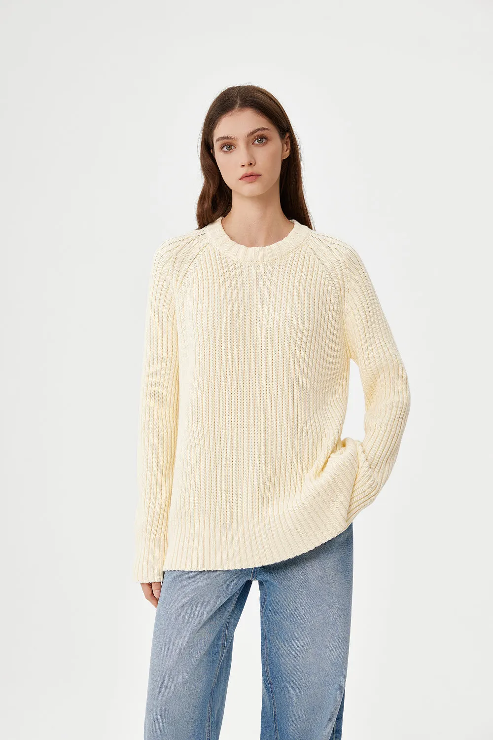 Signature Rib Sweater - Cream sold by Yitai product image thumbnail 5