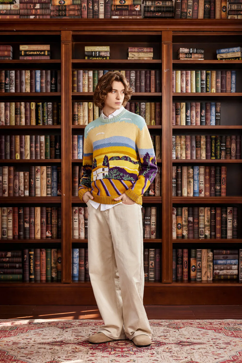 Piedmont Hand Embroidery Crewneck sold by Yitai product image thumbnail 2