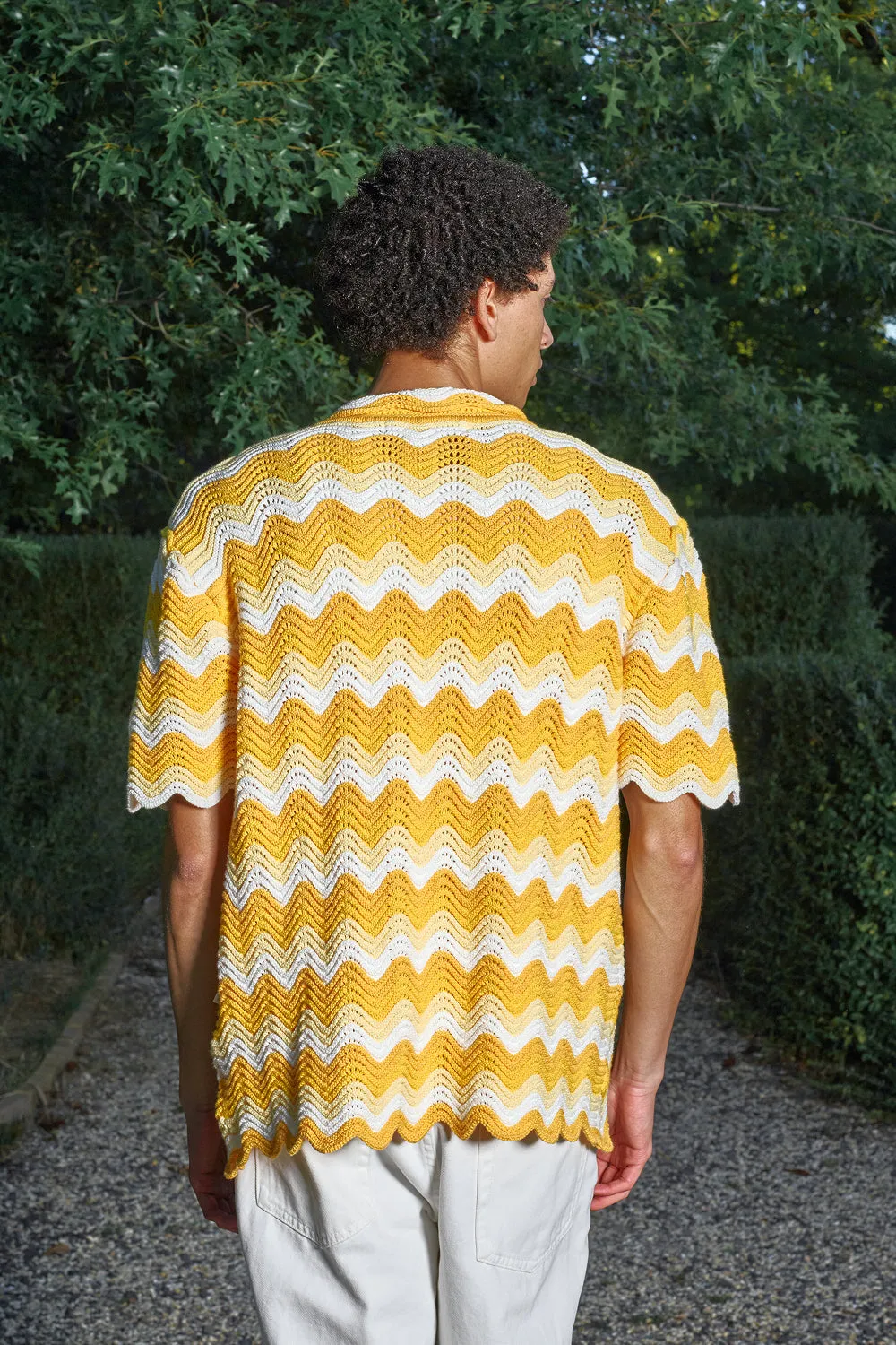 Marigold Shale Stitch Button-Up sold by Yitai product image thumbnail 5