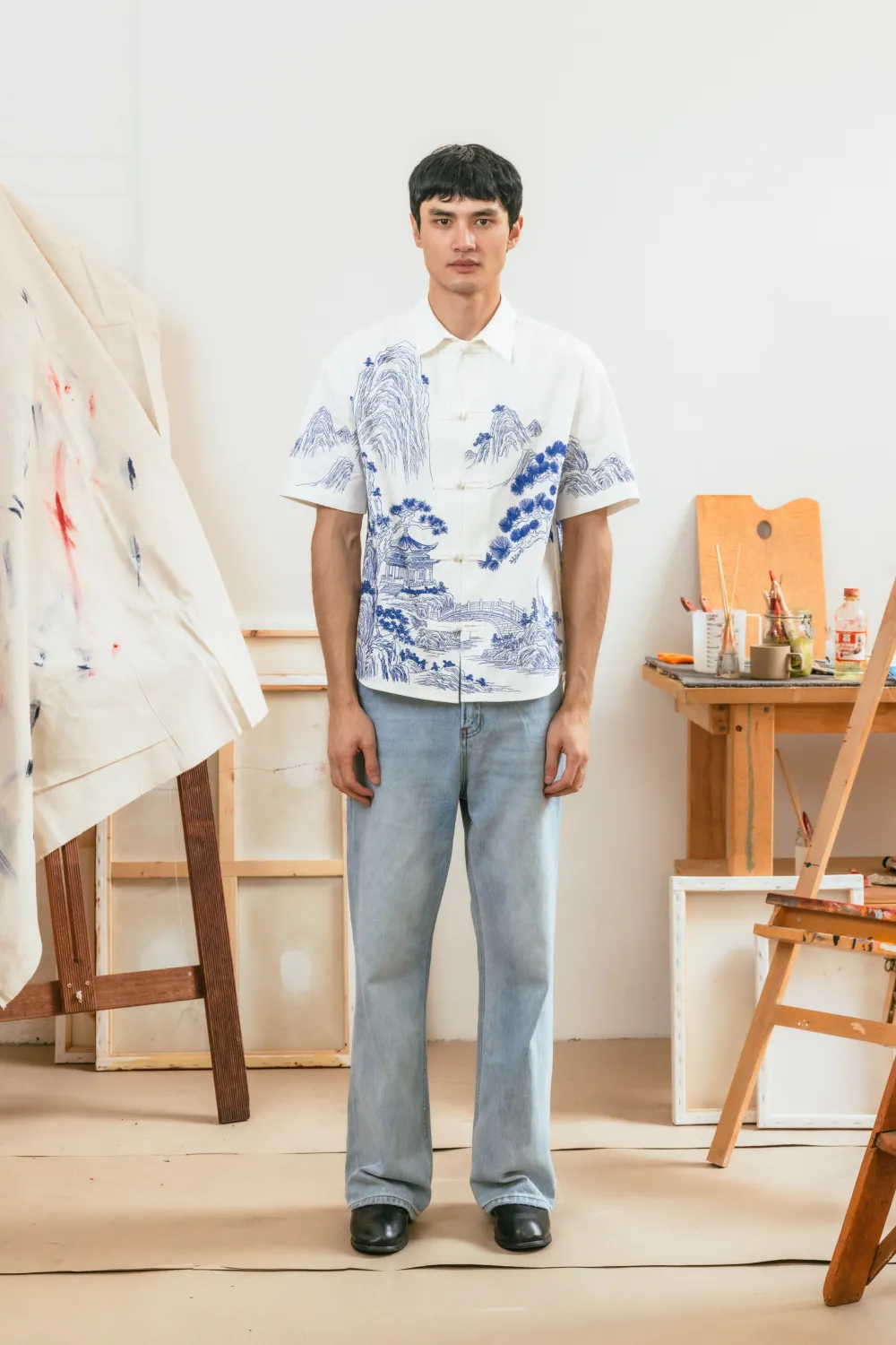 Chinoiserie Embroidery Shirt sold by Yitai product image thumbnail 3