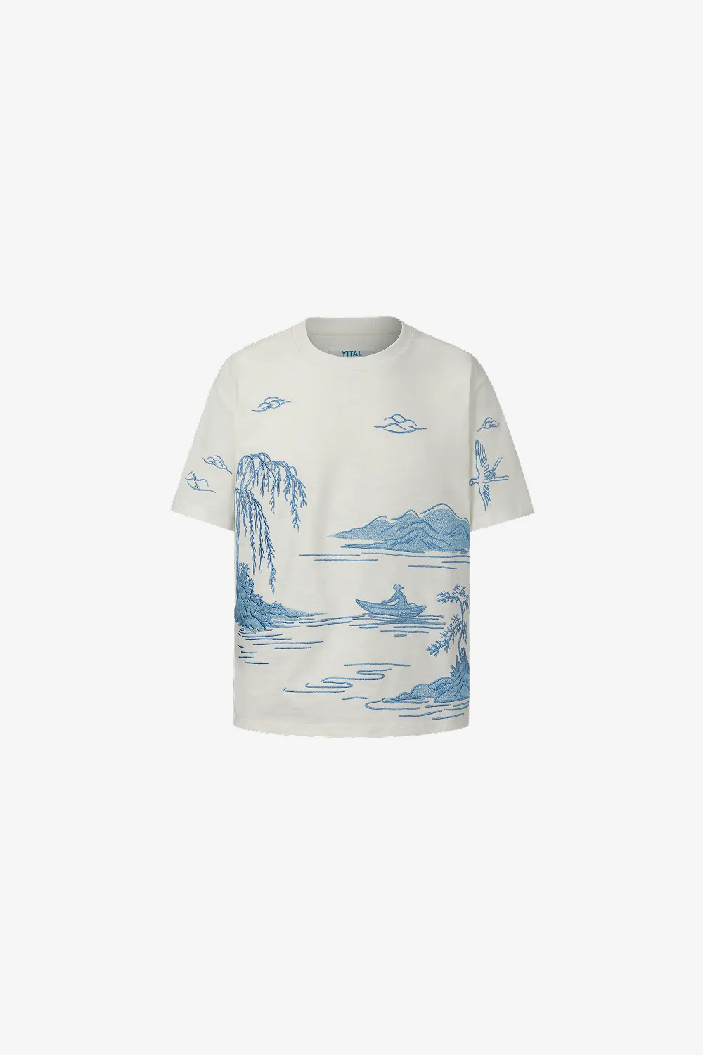Landscape Embroidery Tee sold by Yitai