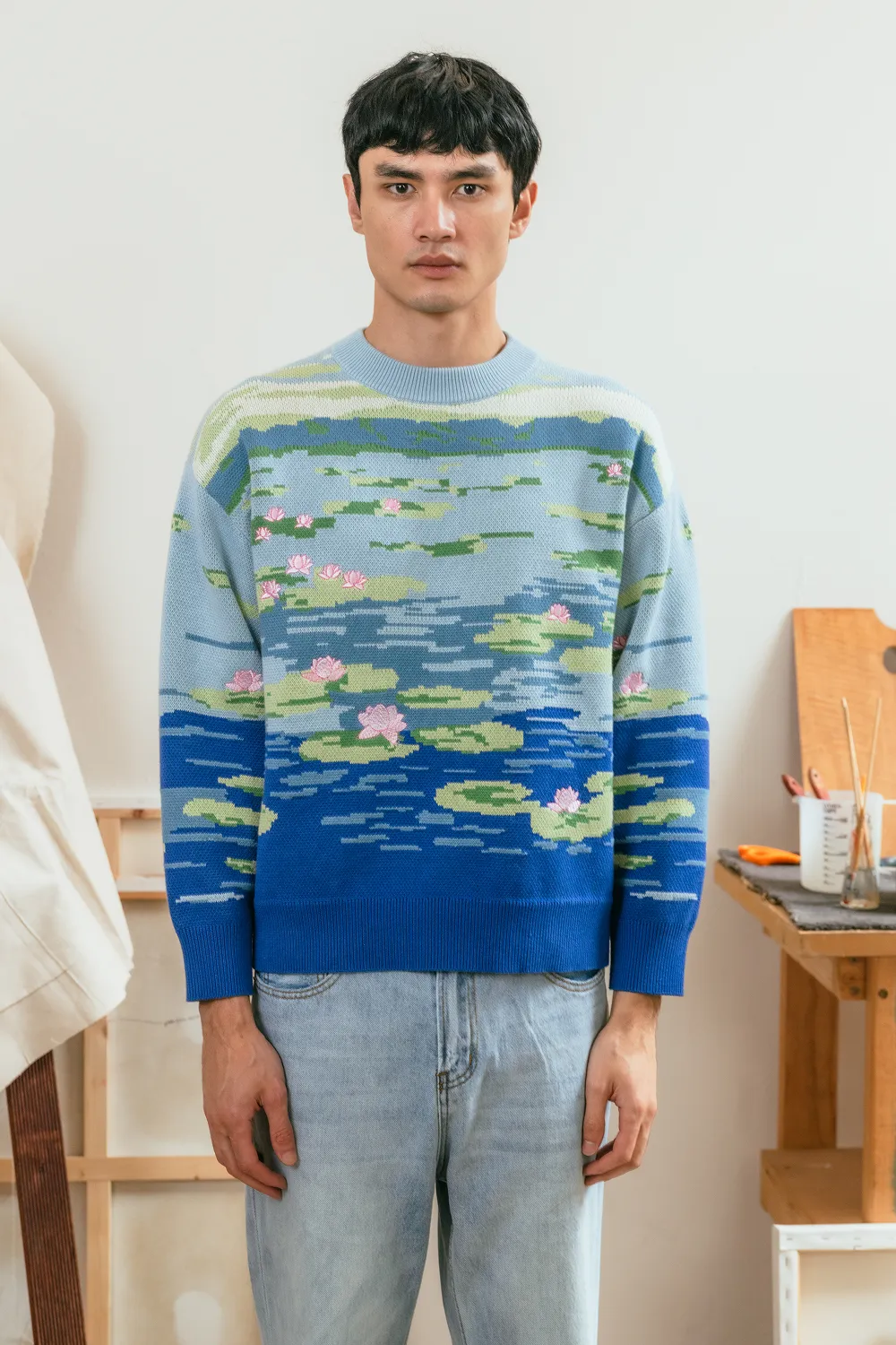 Water Lilies Sweater sold by Yitai product image thumbnail 2
