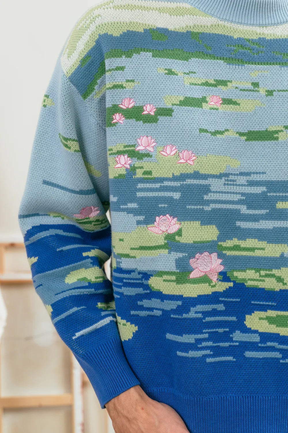 Water Lilies Sweater sold by Yitai product image thumbnail 5