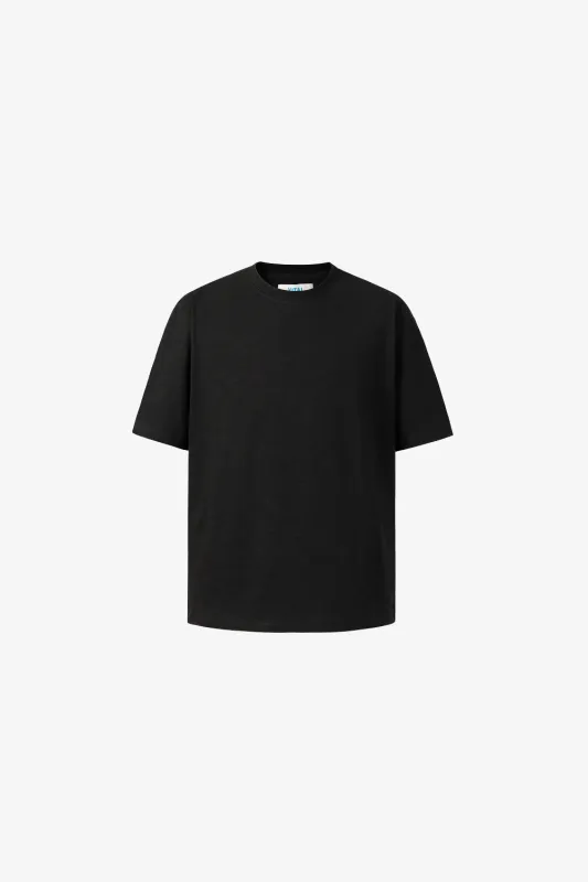 Wabi Cotton Slub Tee - Black made by Yitai