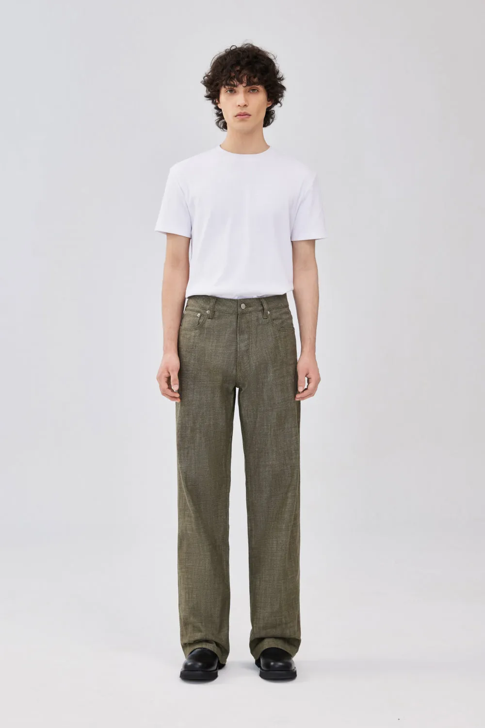 Military Green Selvedge Denim sold by Yitai product image thumbnail 2