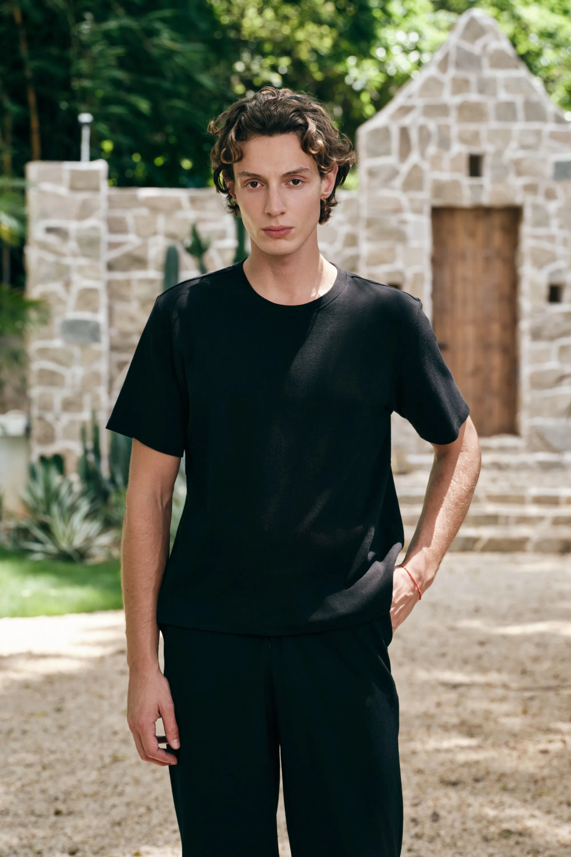 Rib Tee - Black sold by Yitai product image thumbnail 2