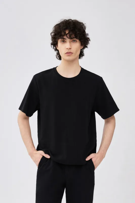 Rib Tee - Black made by Yitai