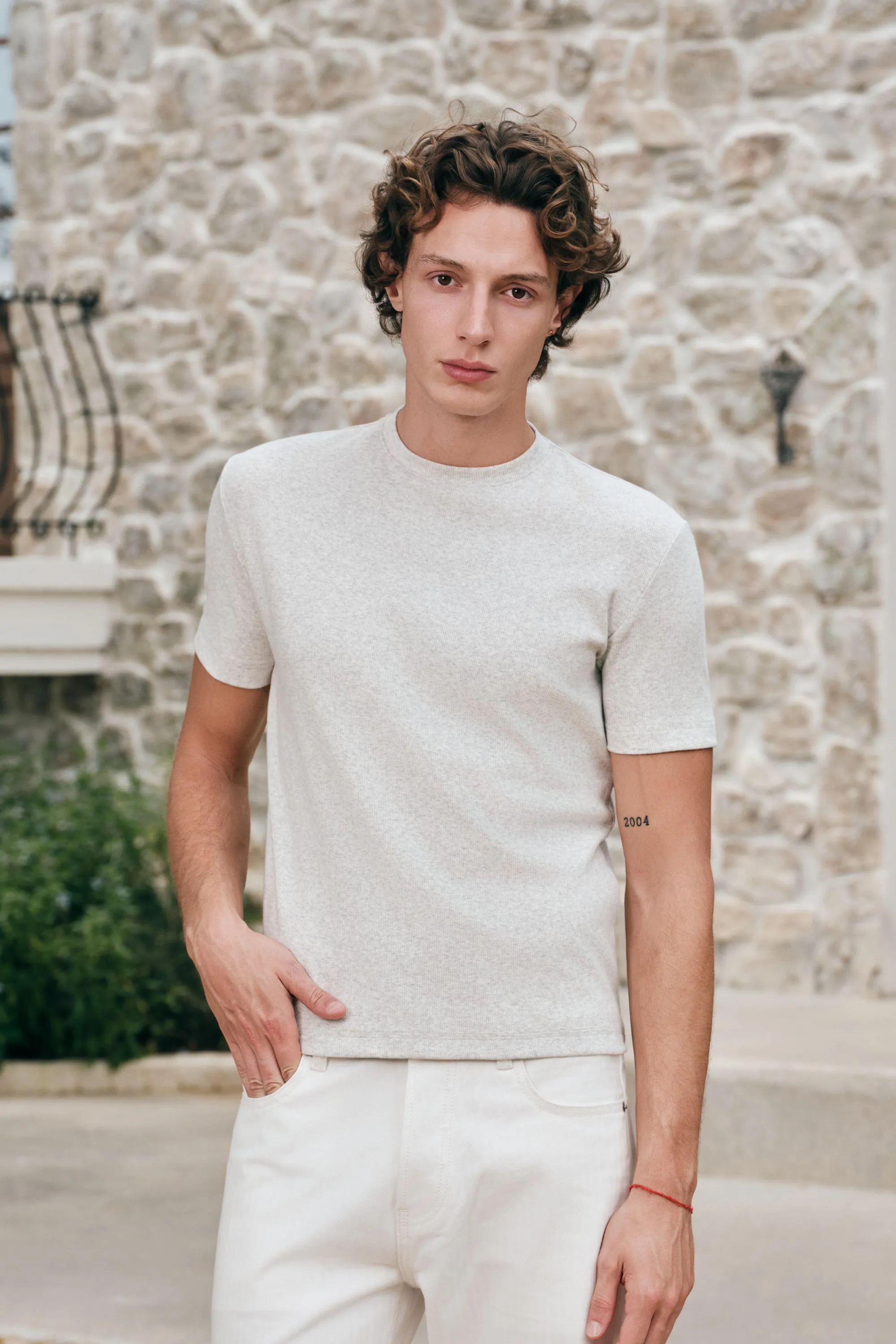 Rib Tee - Grey sold by Yitai product image thumbnail 2