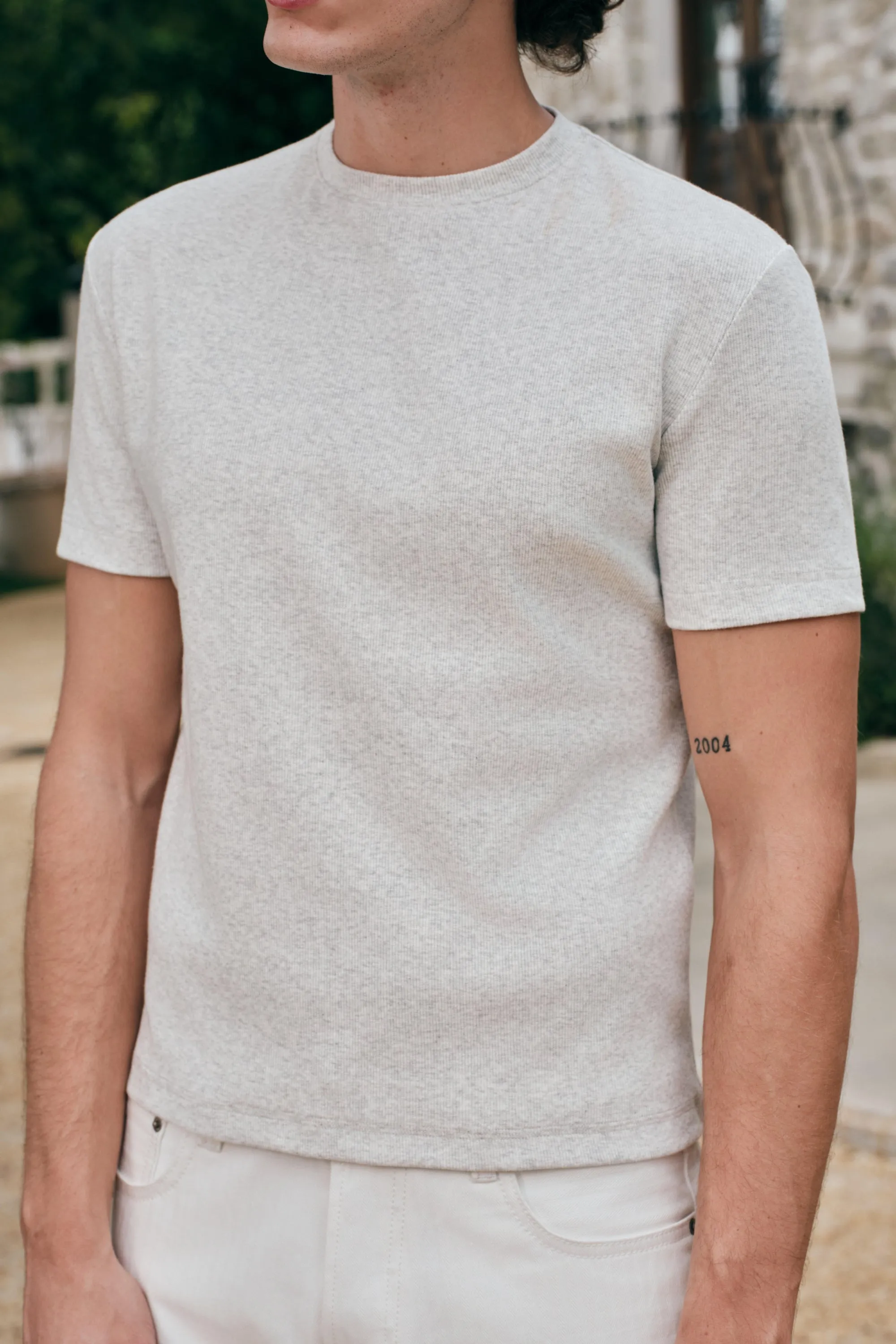 Rib Tee - Grey sold by Yitai product image thumbnail 3