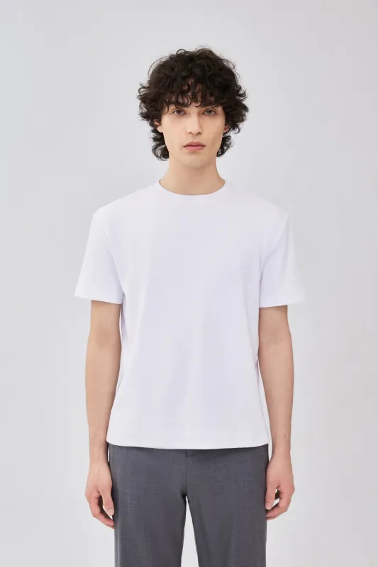 Rib Tee - White made by Yitai