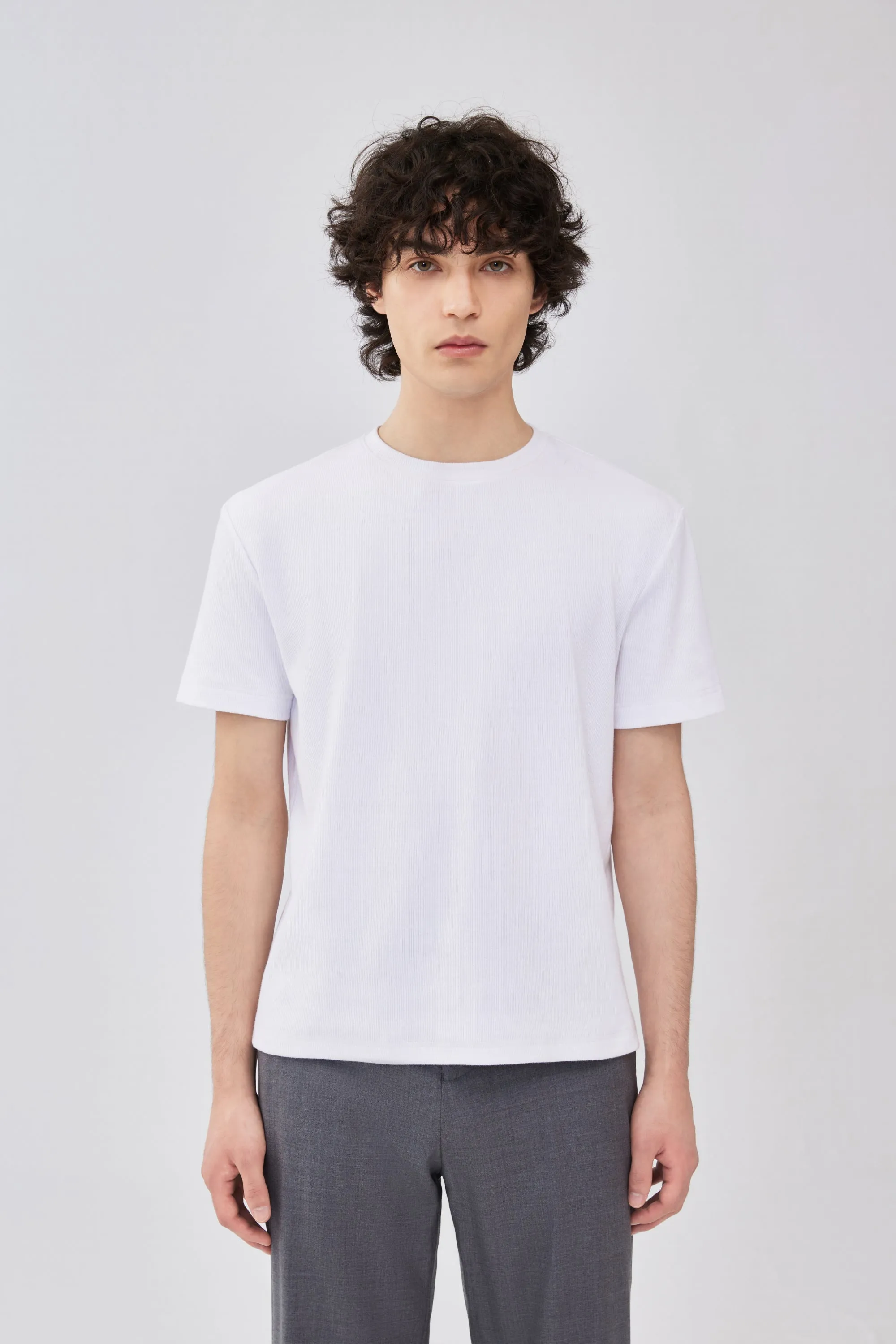 Rib Tee - White sold by Yitai