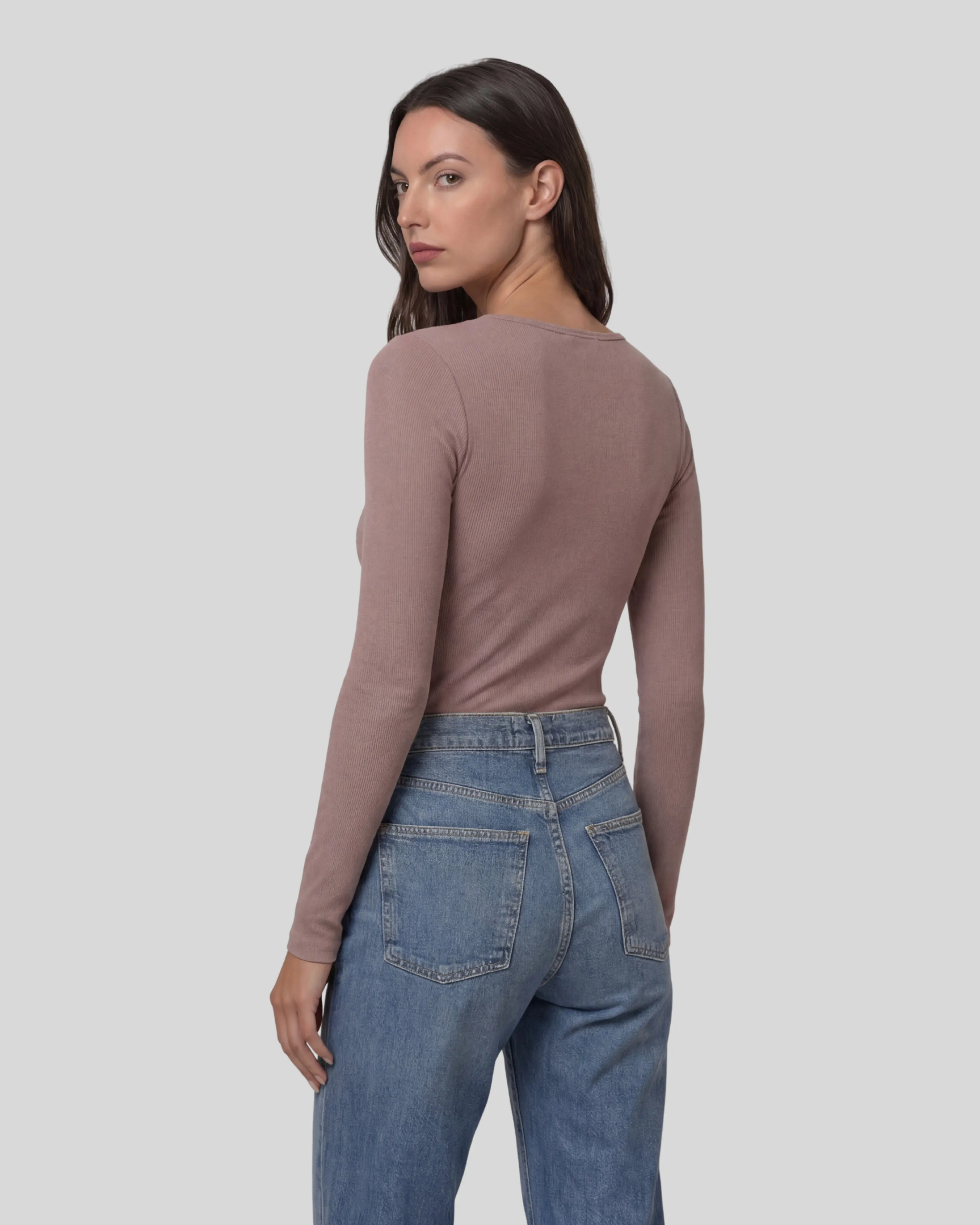 CAROLINA V NECK TOP- SAND sold by Belen product image thumbnail 3