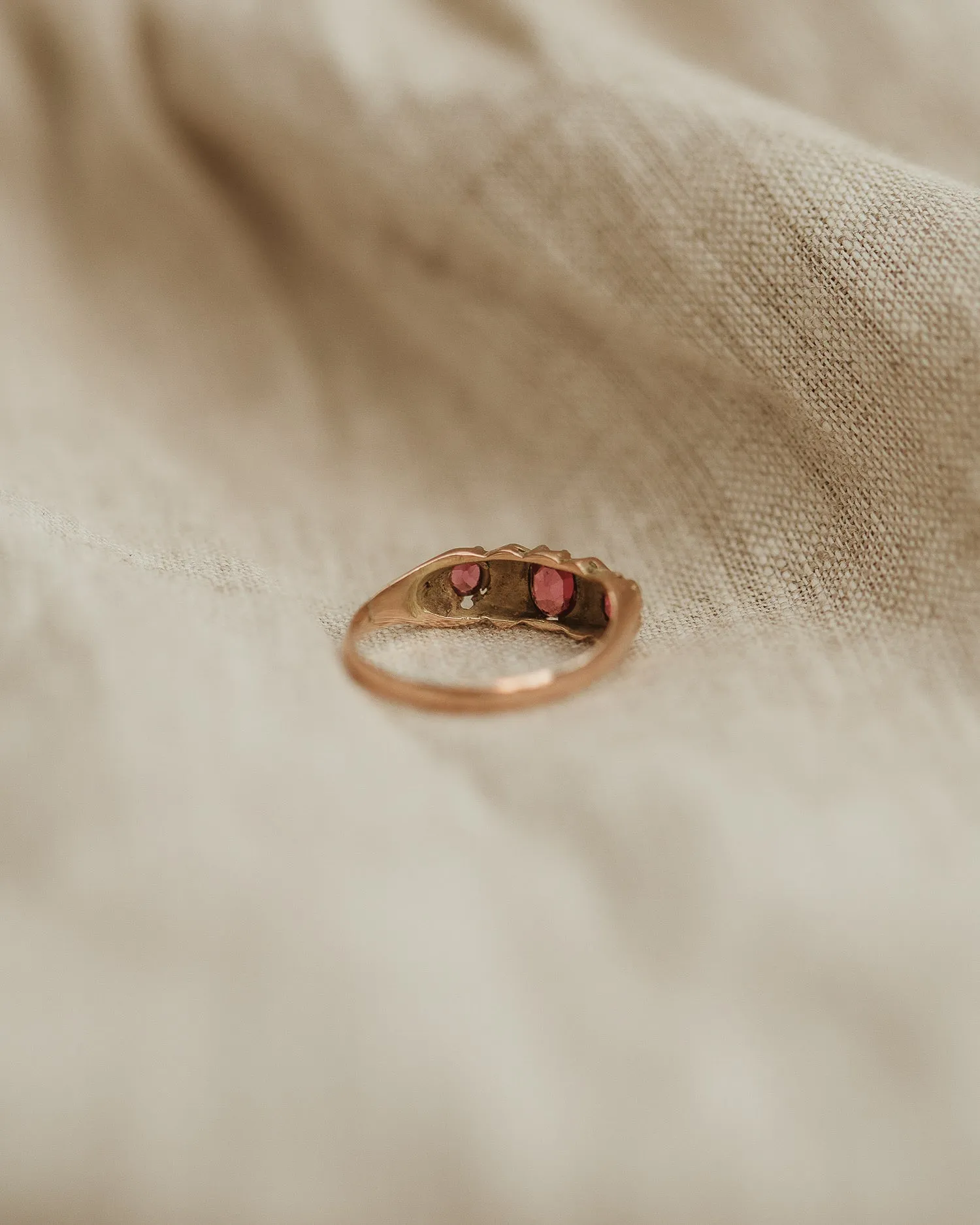 Sylvia 1890 9ct Gold Ruby & Diamond Ring sold by Rock n Rose product image thumbnail 4
