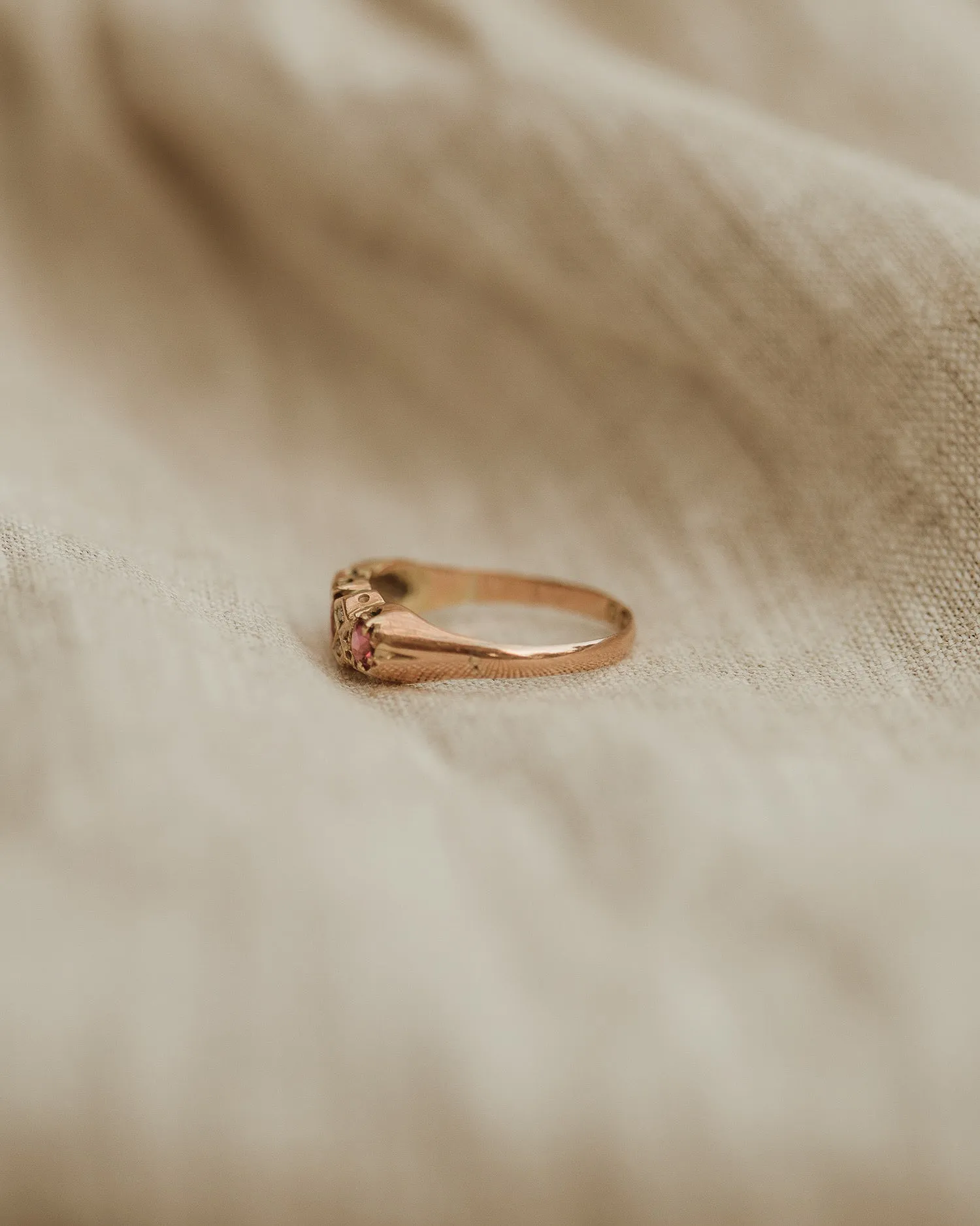 Sylvia 1890 9ct Gold Ruby & Diamond Ring sold by Rock n Rose product image thumbnail 5