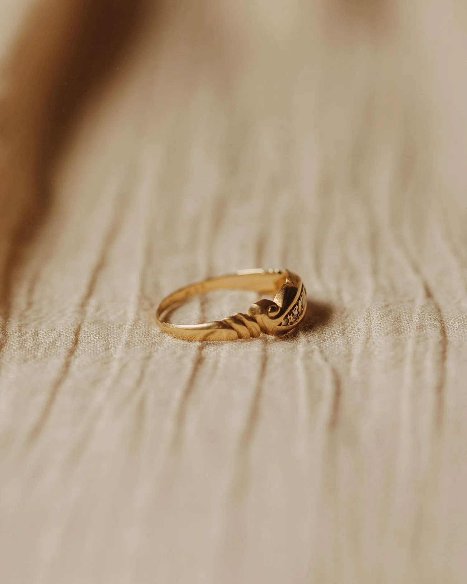 Dusty 9ct Gold Diamond Ring sold by Rock n Rose product image thumbnail 4