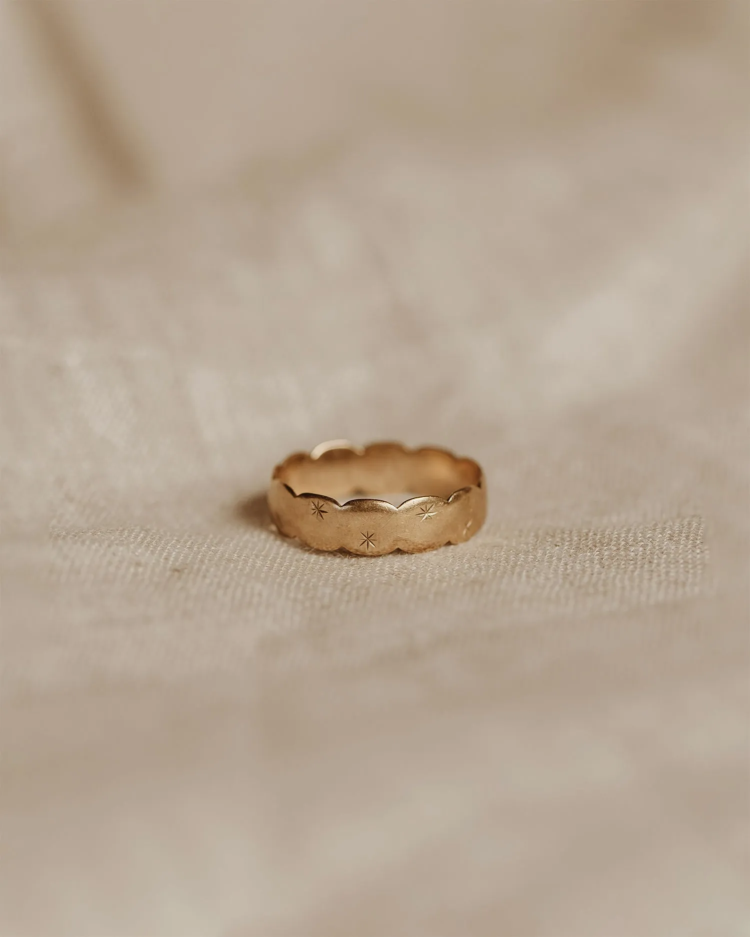 Olive 9ct Gold Starburst Ring sold by Rock n Rose