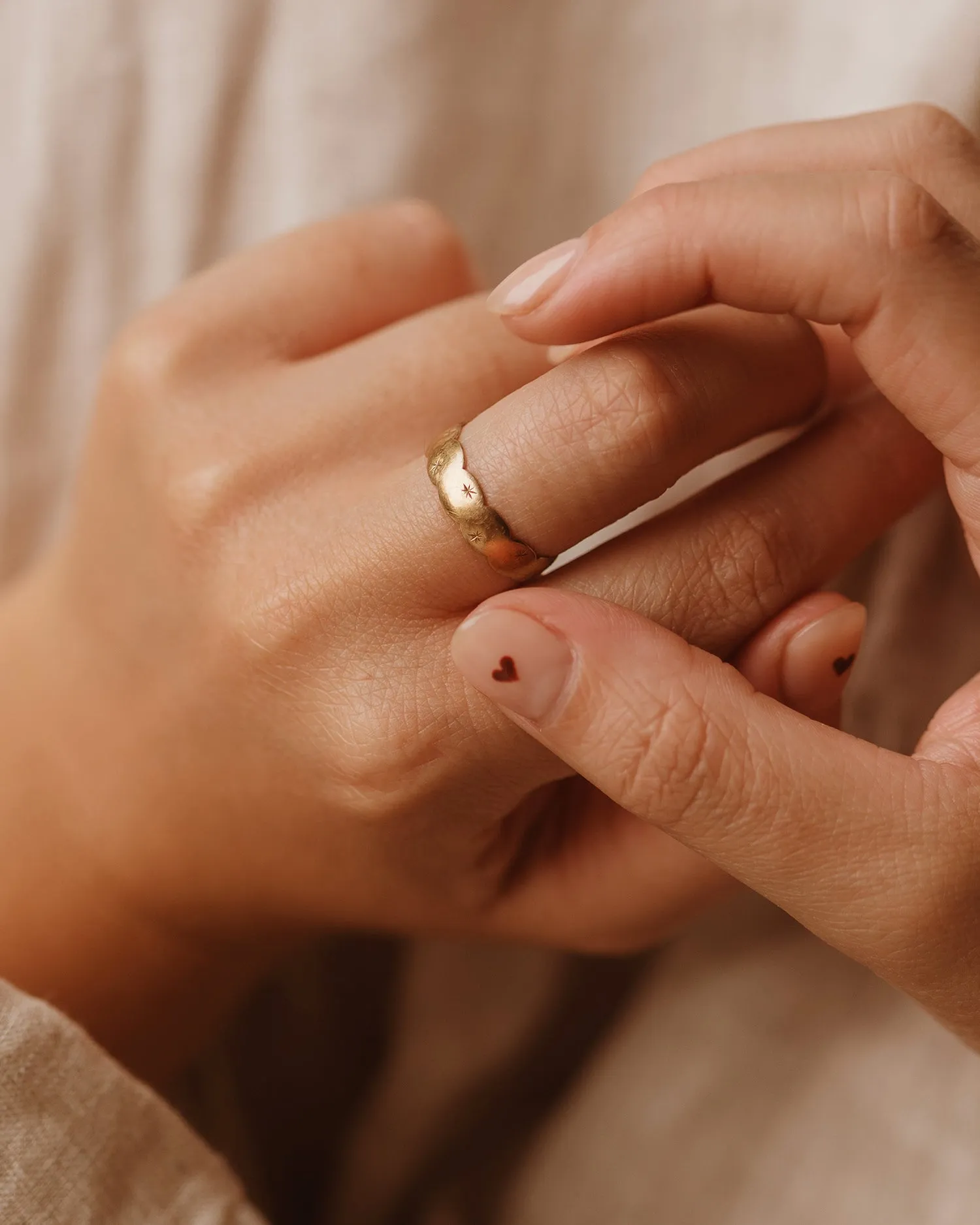 Olive 9ct Gold Starburst Ring sold by Rock n Rose product image thumbnail 2