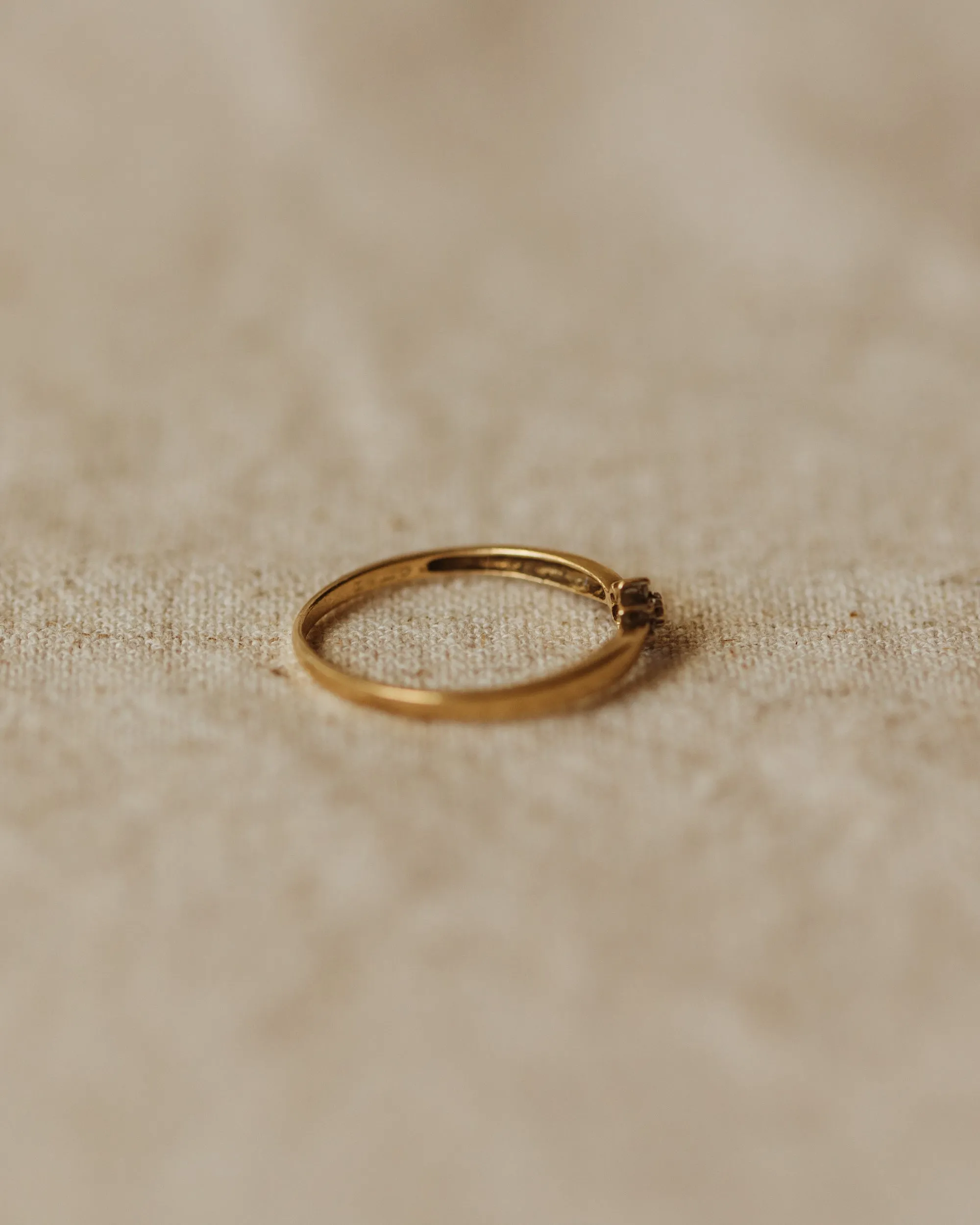 Vivian Vintage 9ct Gold Diamond Cluster Ring sold by Rock n Rose product image thumbnail 5