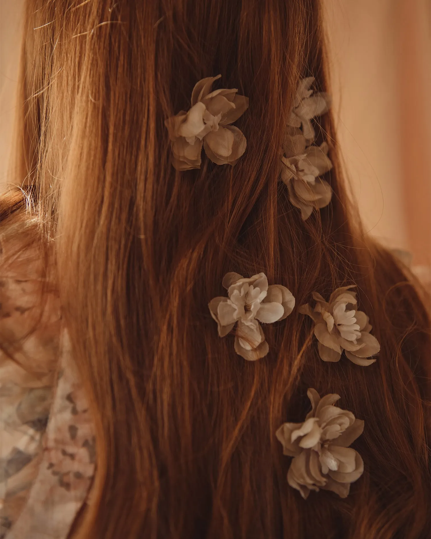 Franny Flower Hair Pins - Nude sold by Rock n Rose