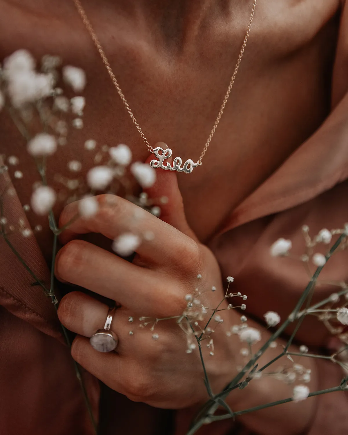 Leo Zodiac Nameplate Necklace sold by Rock n Rose