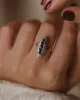 Constance Antique 18ct Gold Sapphire & Diamond Navette Ring sold by Rock n Rose