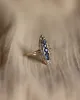 Constance Antique 18ct Gold Sapphire & Diamond Navette Ring sold by Rock n Rose