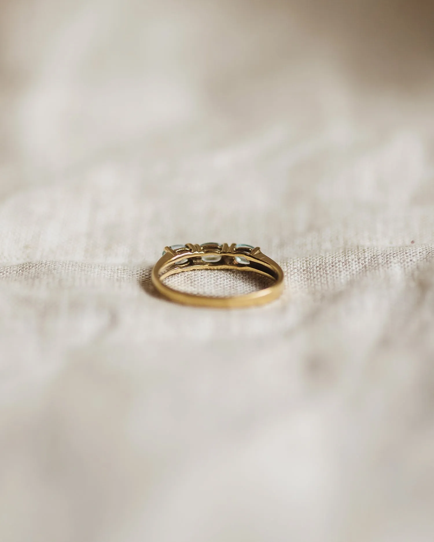 Margaux 8ct Gold Blue Topaz Ring sold by Rock n Rose product image thumbnail 4