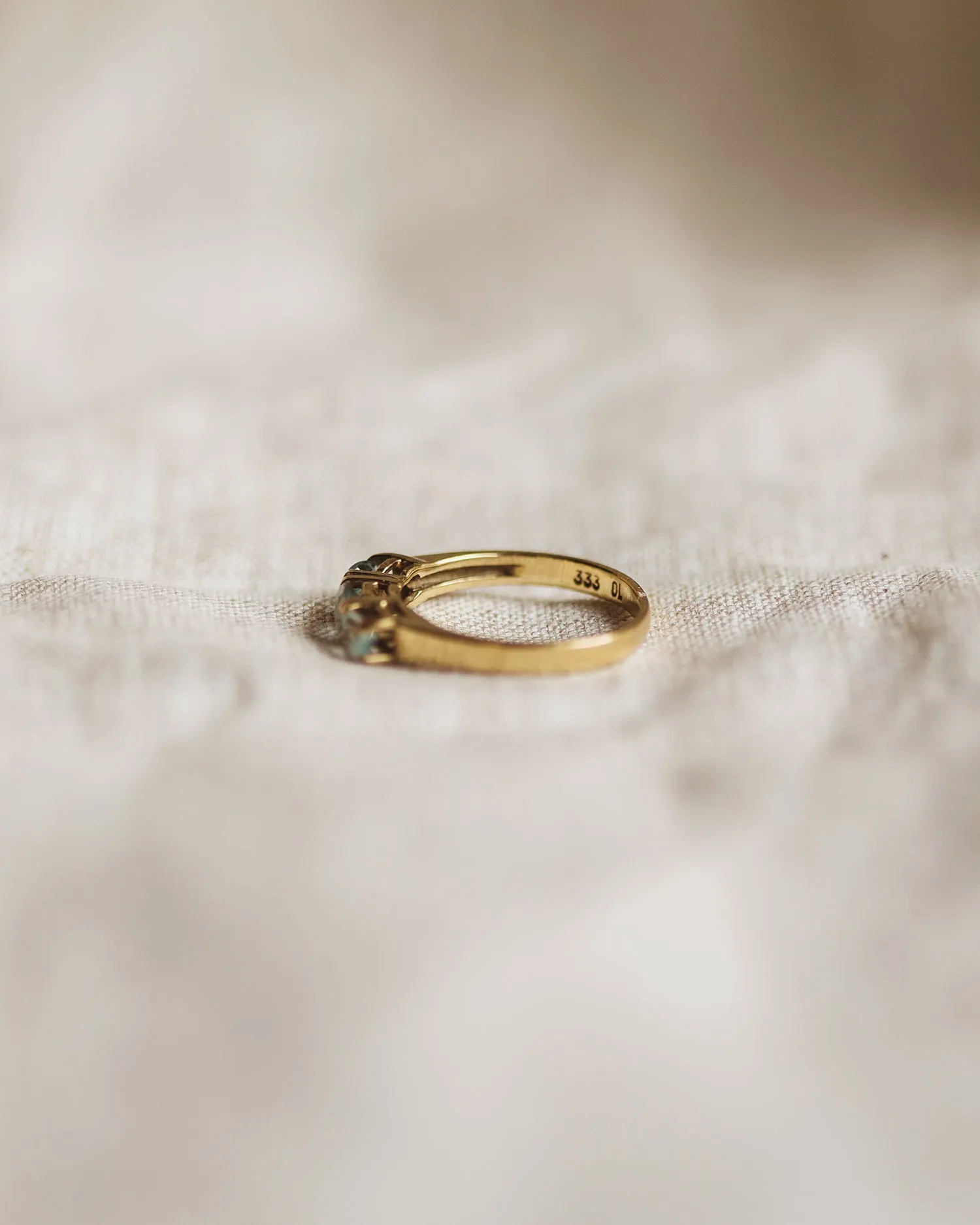 Margaux 8ct Gold Blue Topaz Ring sold by Rock n Rose product image thumbnail 5