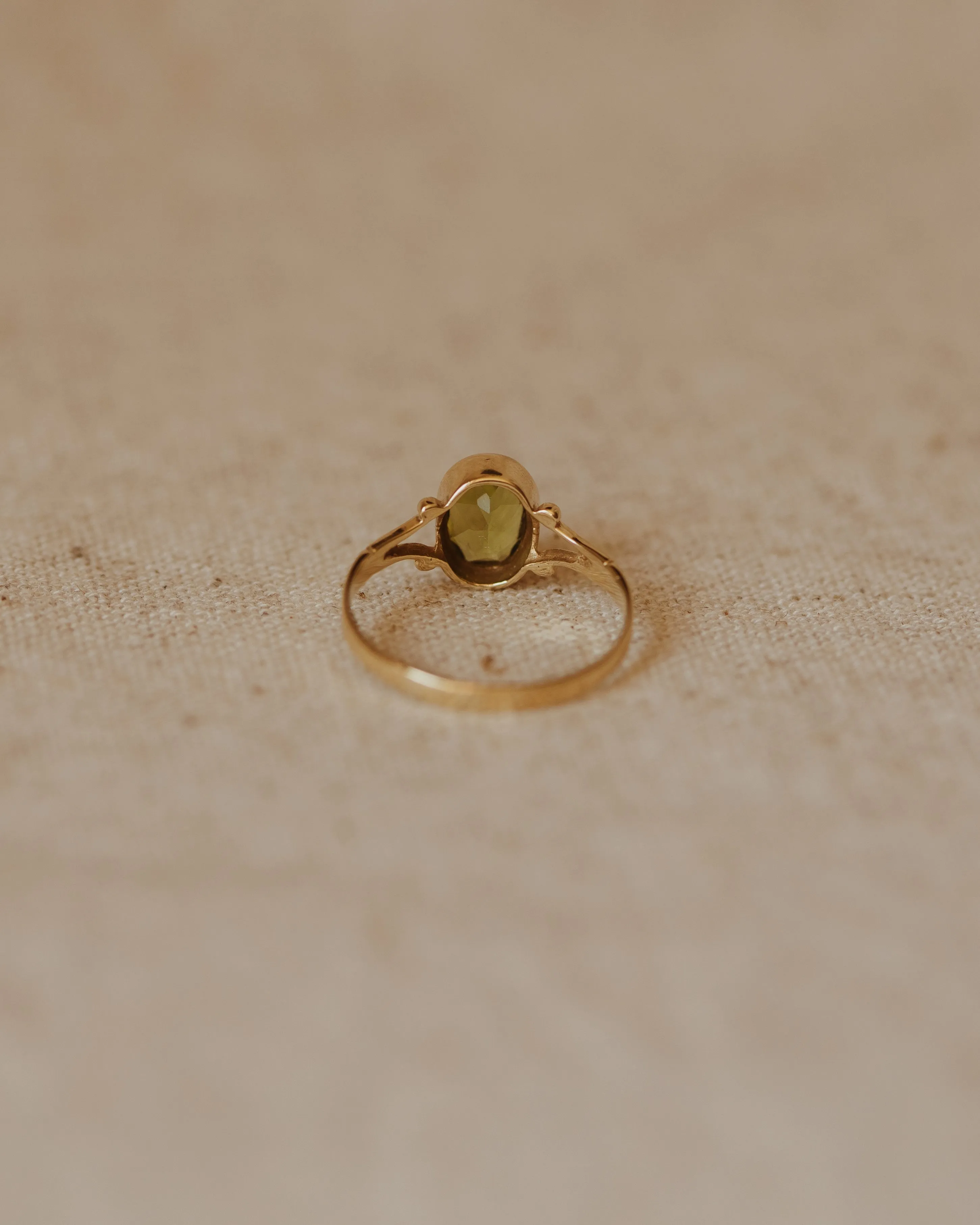Eleanor Vintage 9ct Gold Peridot Ring sold by Rock n Rose product image thumbnail 4