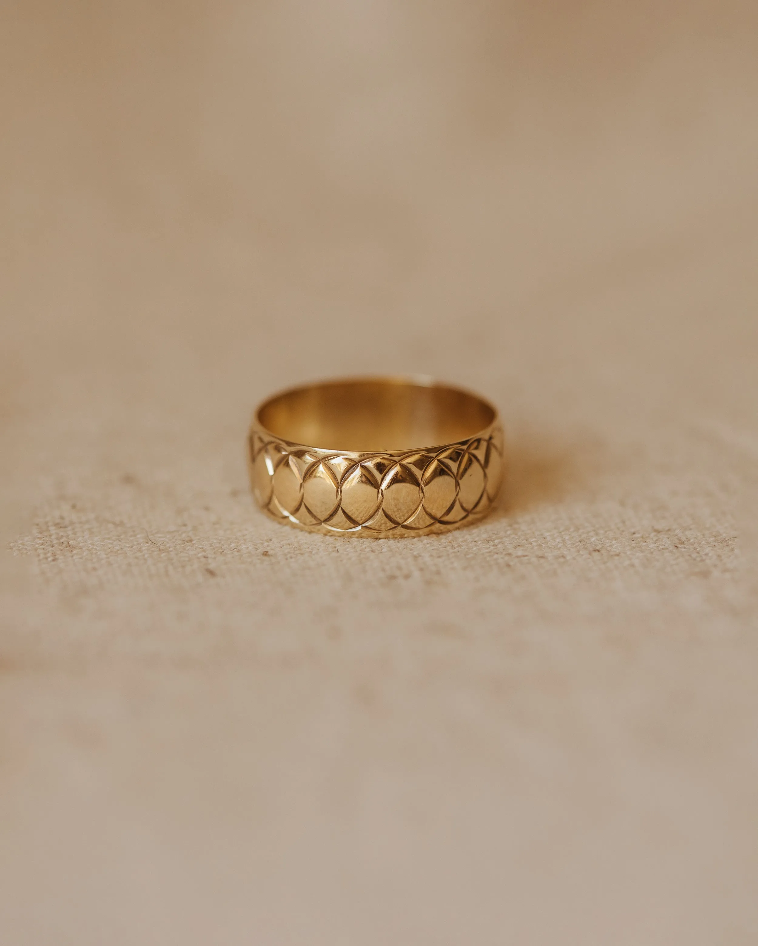 Zadie Vintage 9ct Gold Wedding Band Ring sold by Rock n Rose
