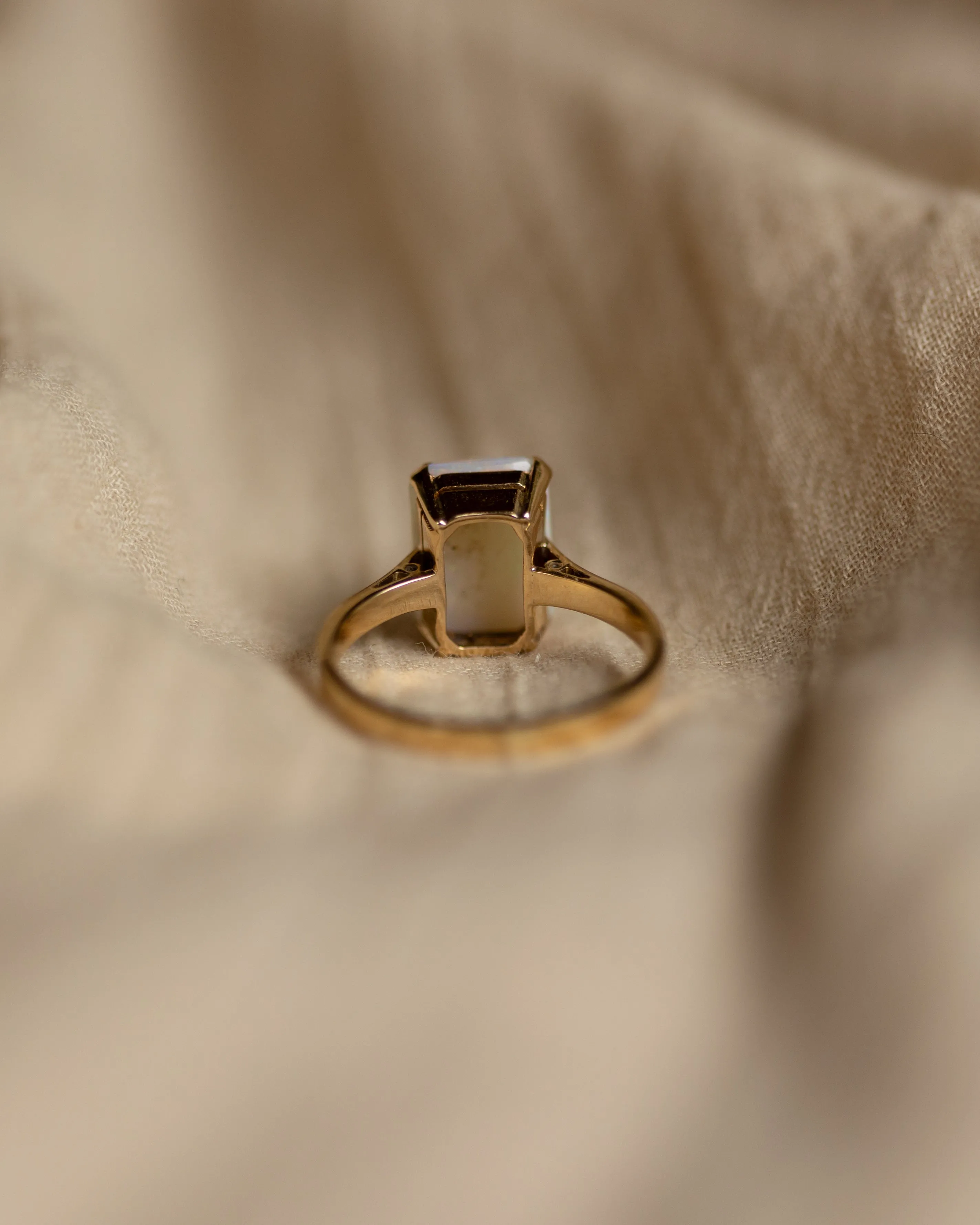 Janie Vintage 9ct Gold Opal Solitaire Ring sold by Rock n Rose product image thumbnail 5