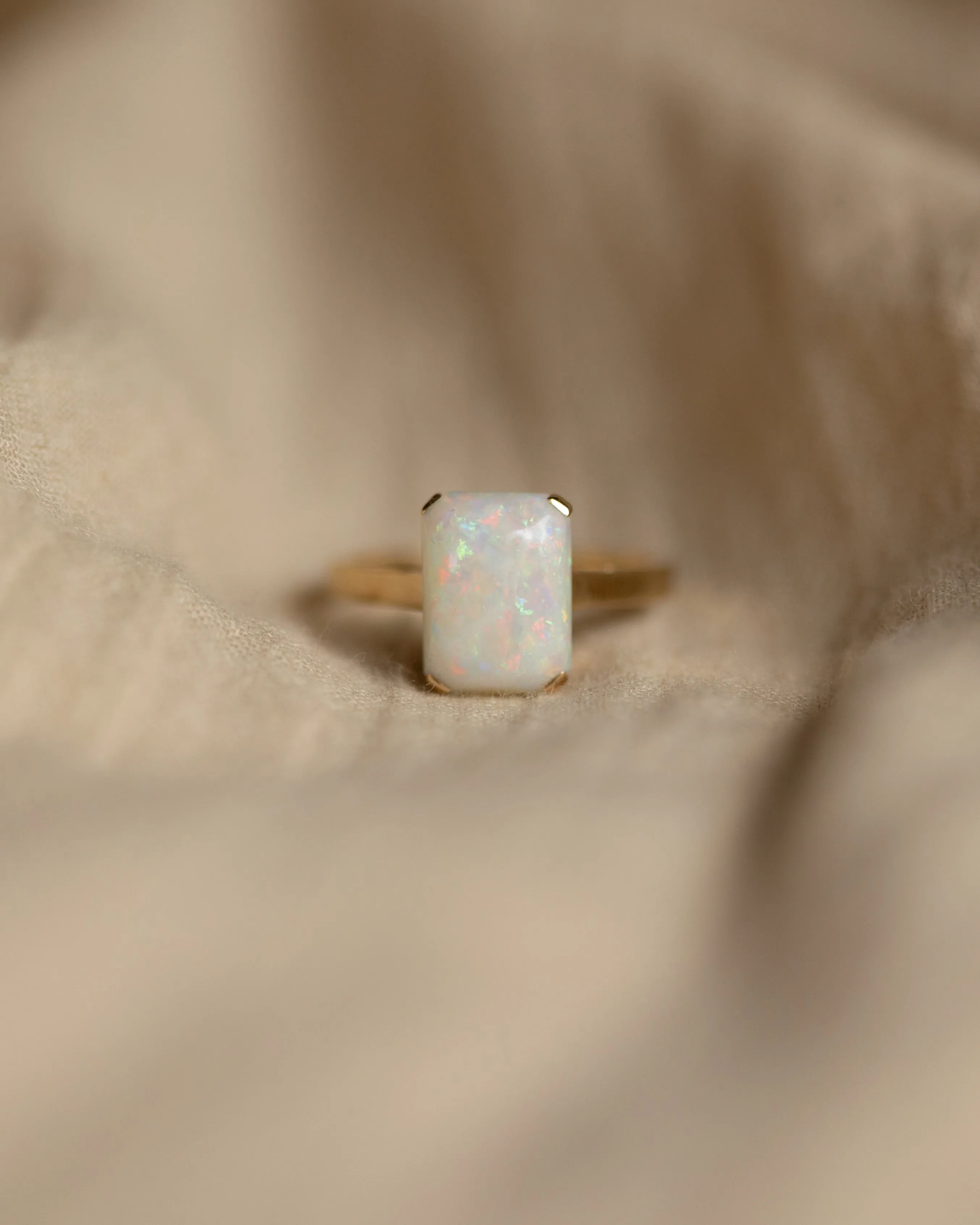 Janie Vintage 9ct Gold Opal Solitaire Ring sold by Rock n Rose product image thumbnail 3