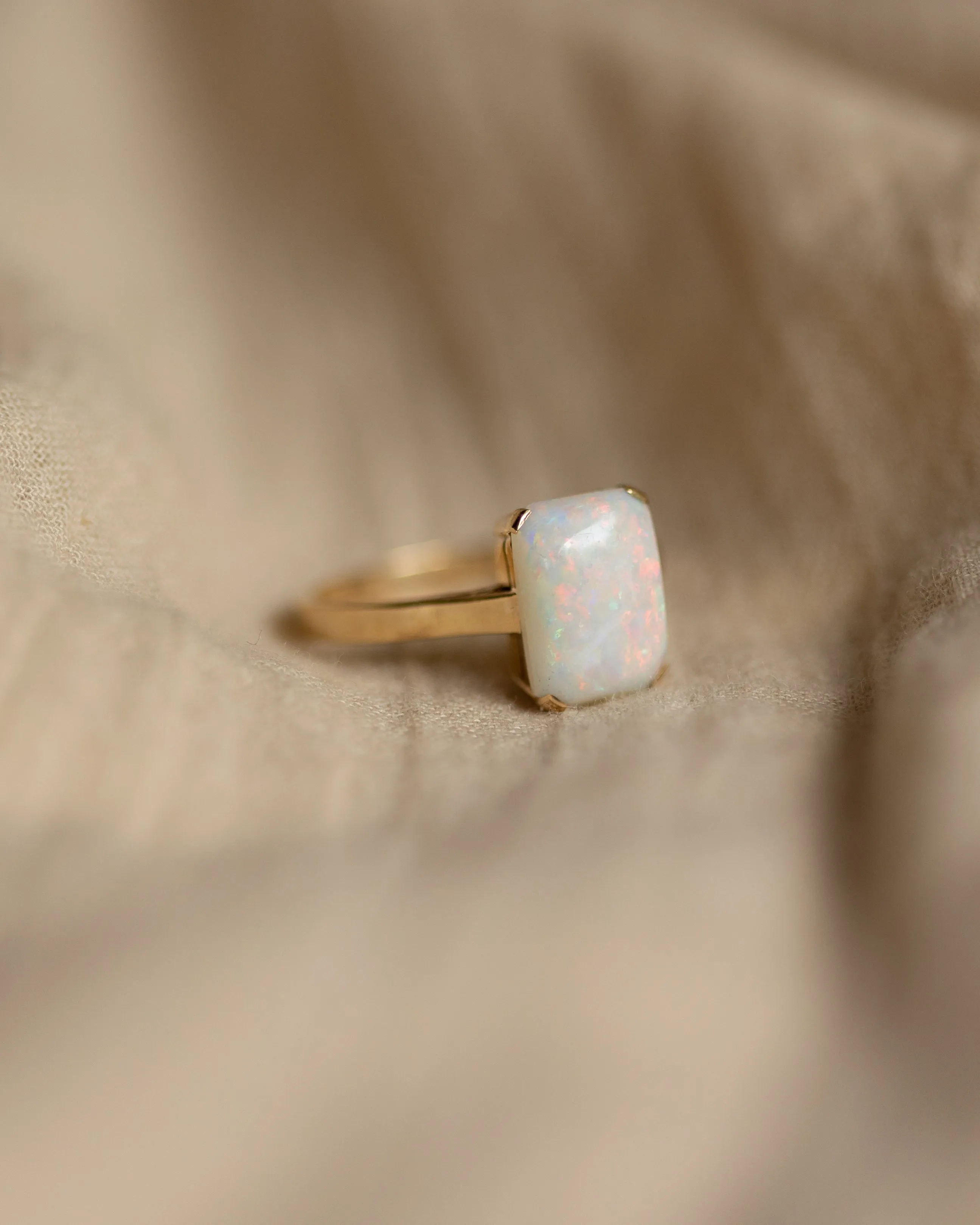 Janie Vintage 9ct Gold Opal Solitaire Ring sold by Rock n Rose product image thumbnail 4