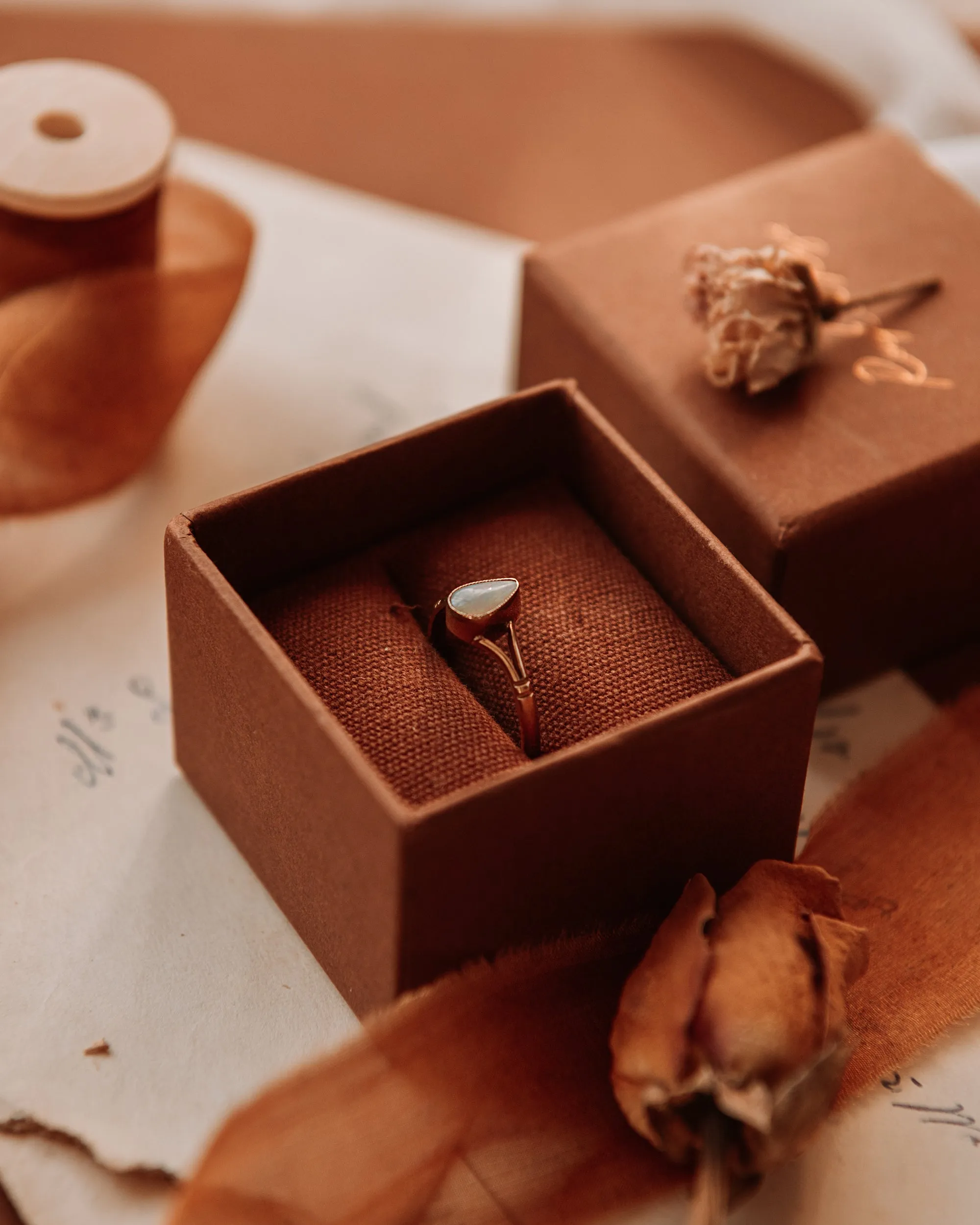 Willa 9ct Gold Vintage Opal Ring sold by Rock n Rose product image thumbnail 2