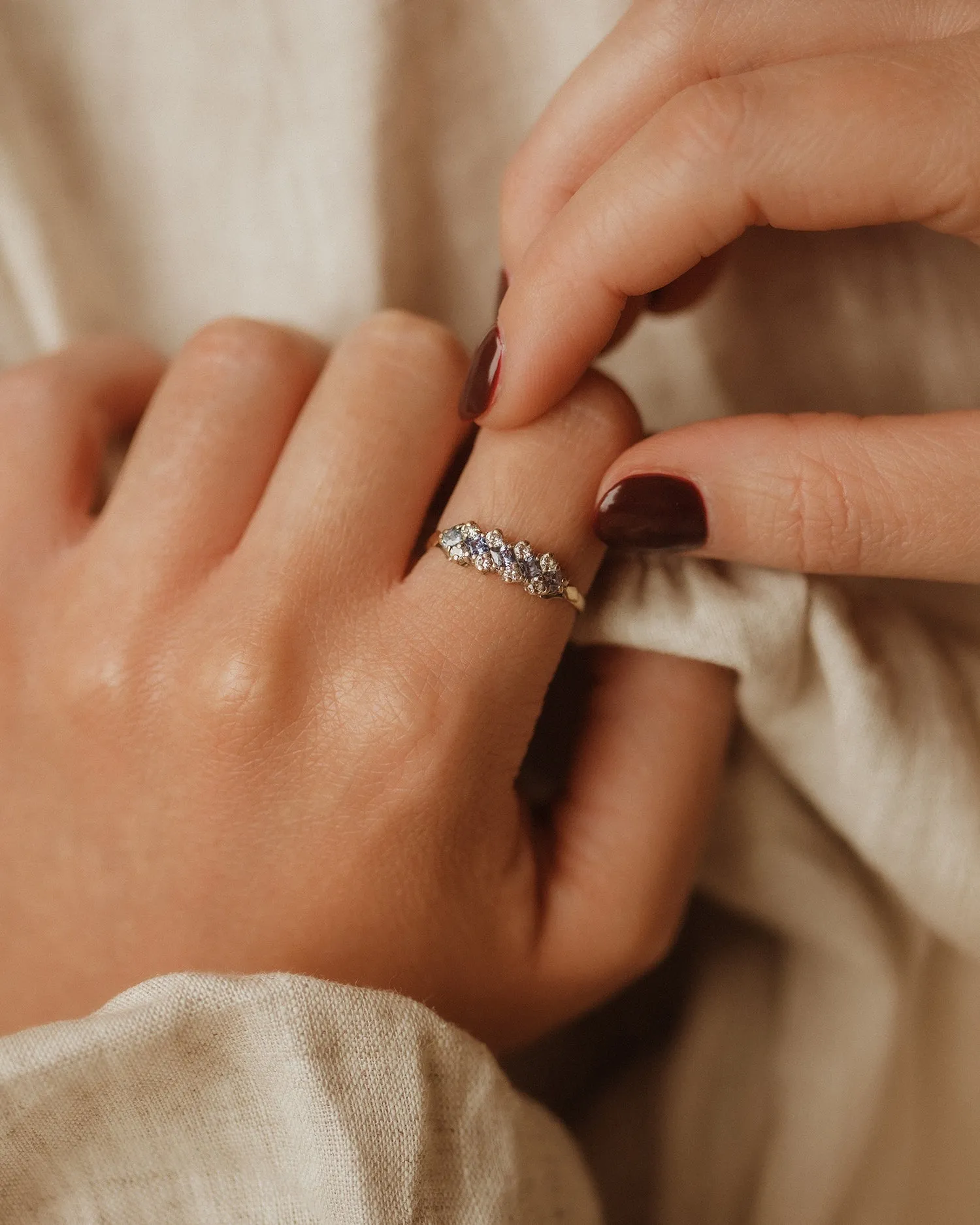 Nina 9ct Gold Vintage Tanzanite Ring sold by Rock n Rose product image thumbnail 2