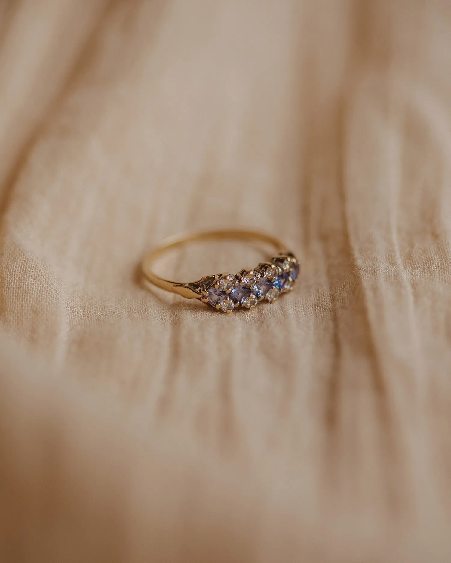 Nina 9ct Gold Vintage Tanzanite Ring sold by Rock n Rose product image thumbnail 3