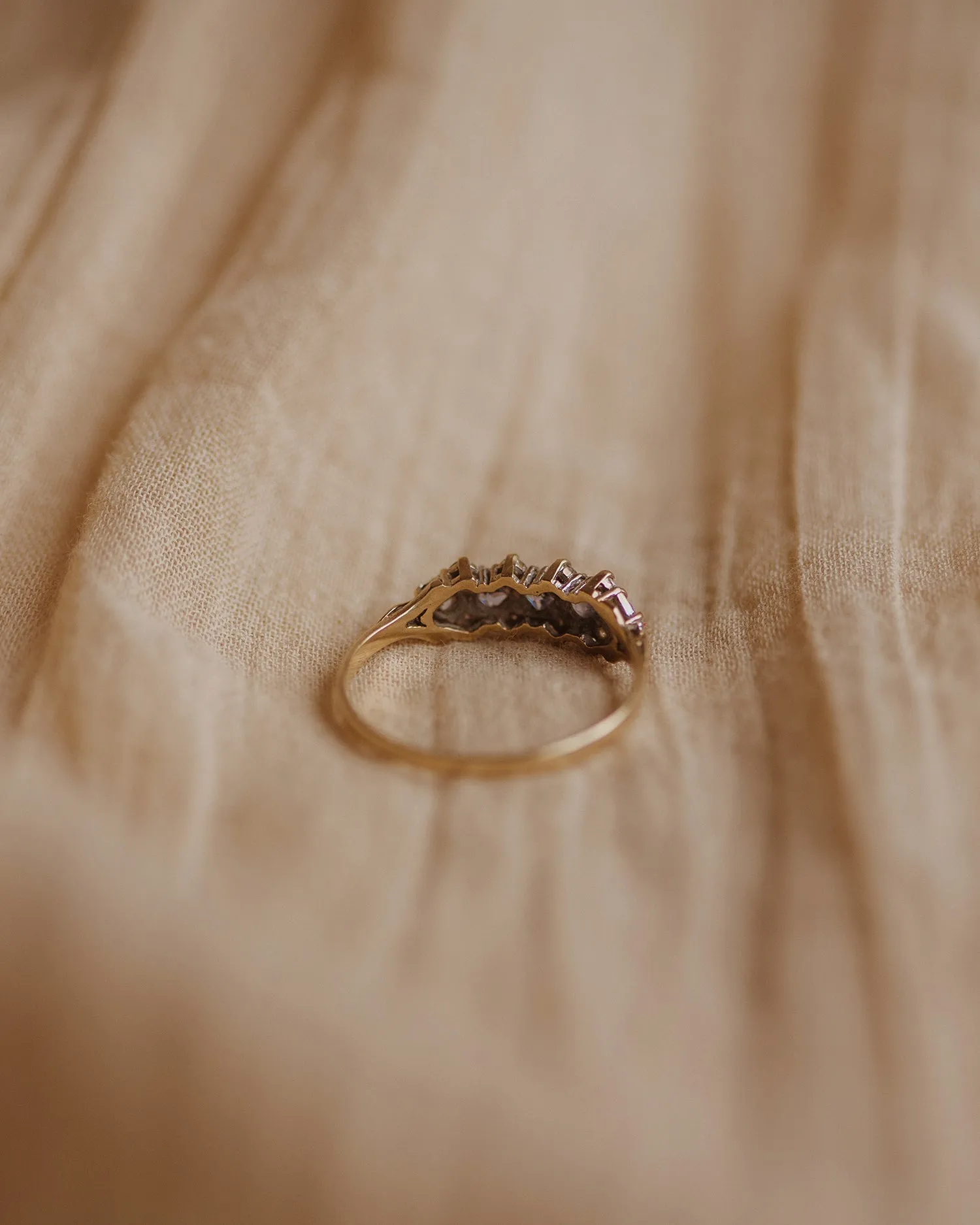 Nina 9ct Gold Vintage Tanzanite Ring sold by Rock n Rose product image thumbnail 4