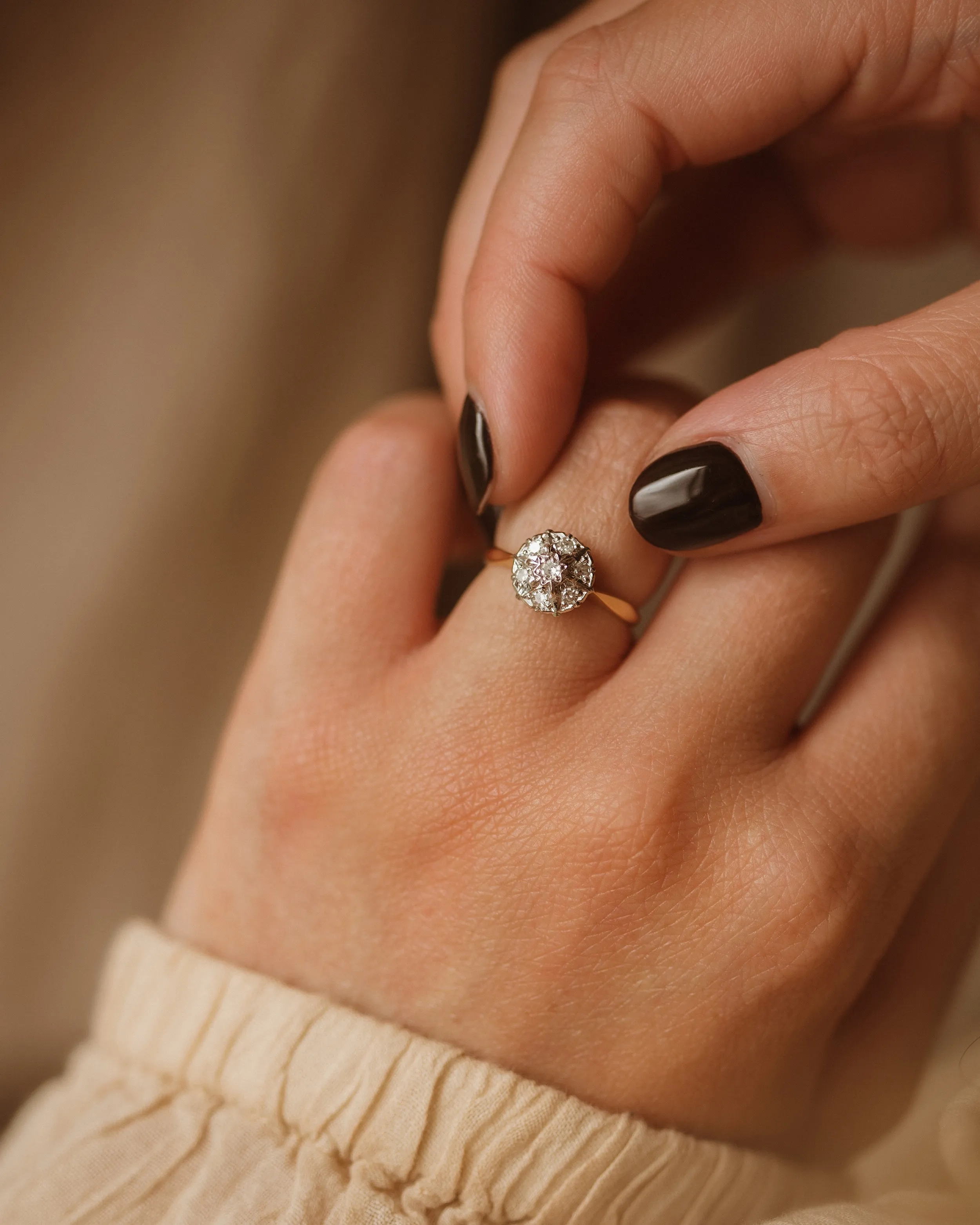 Vienna Vintage 18ct Gold Diamond Ring sold by Rock n Rose product image thumbnail 5