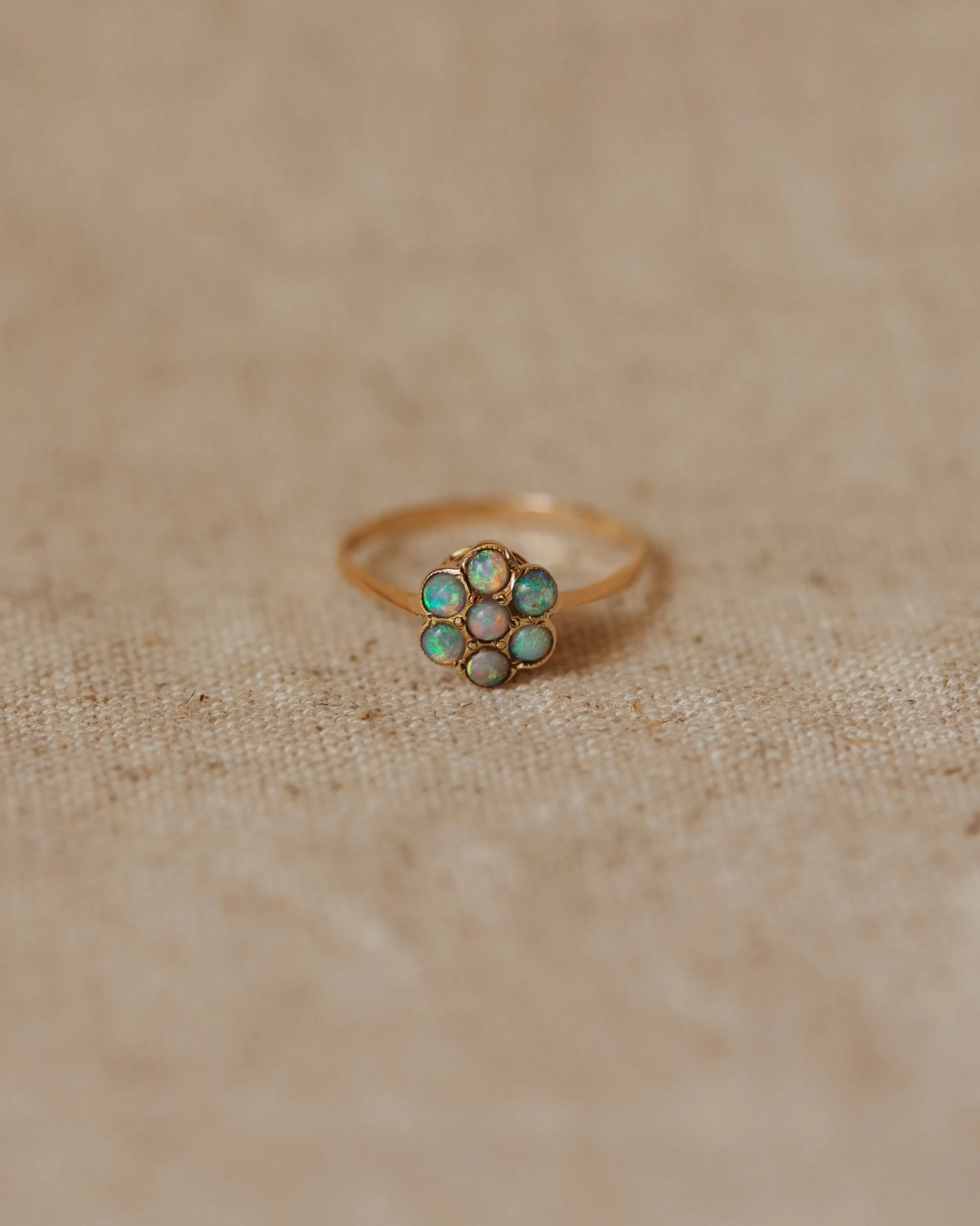 Alice Vintage 9ct Gold Opal Cluster Ring sold by Rock n Rose product image thumbnail 2