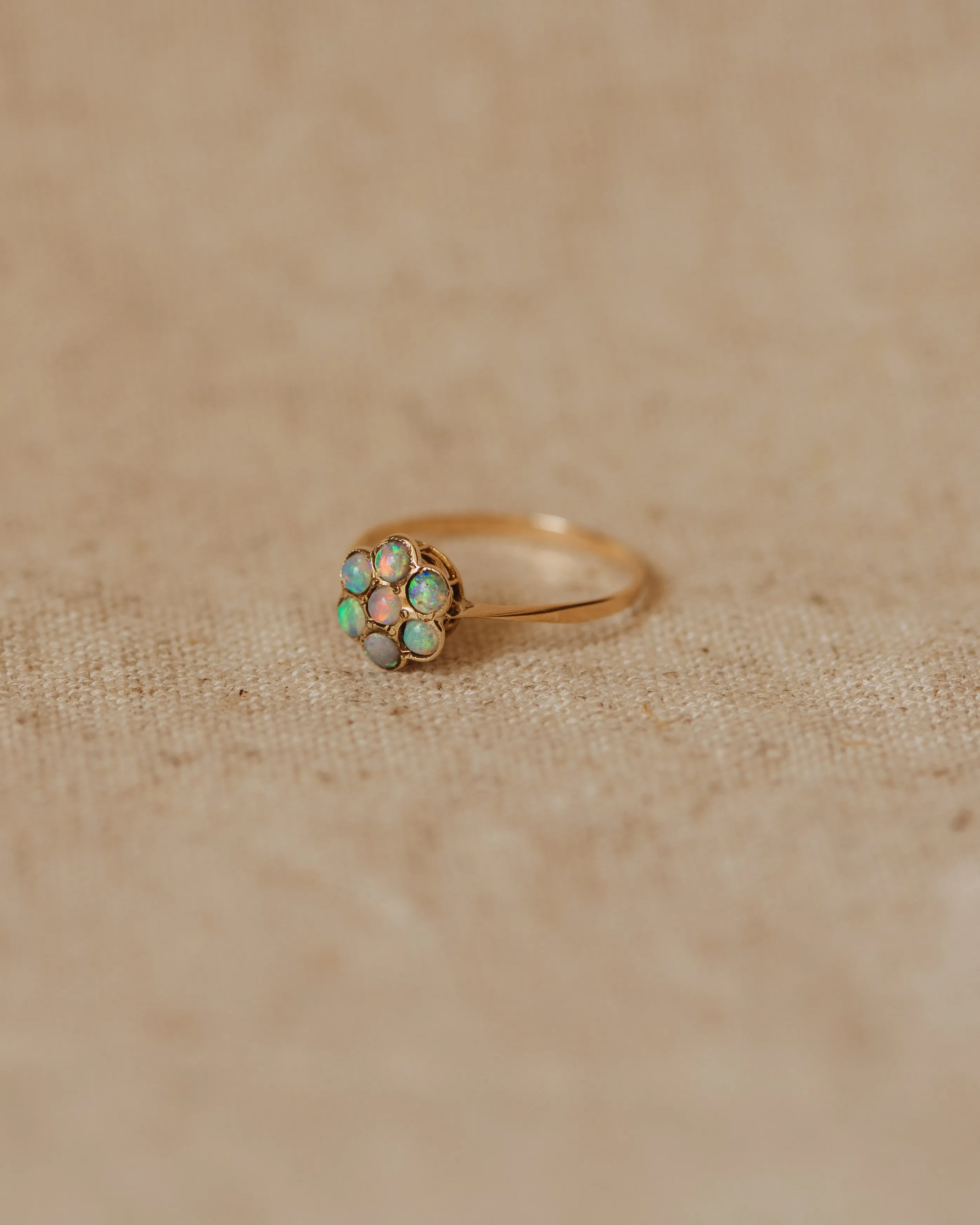 Alice Vintage 9ct Gold Opal Cluster Ring sold by Rock n Rose product image thumbnail 3