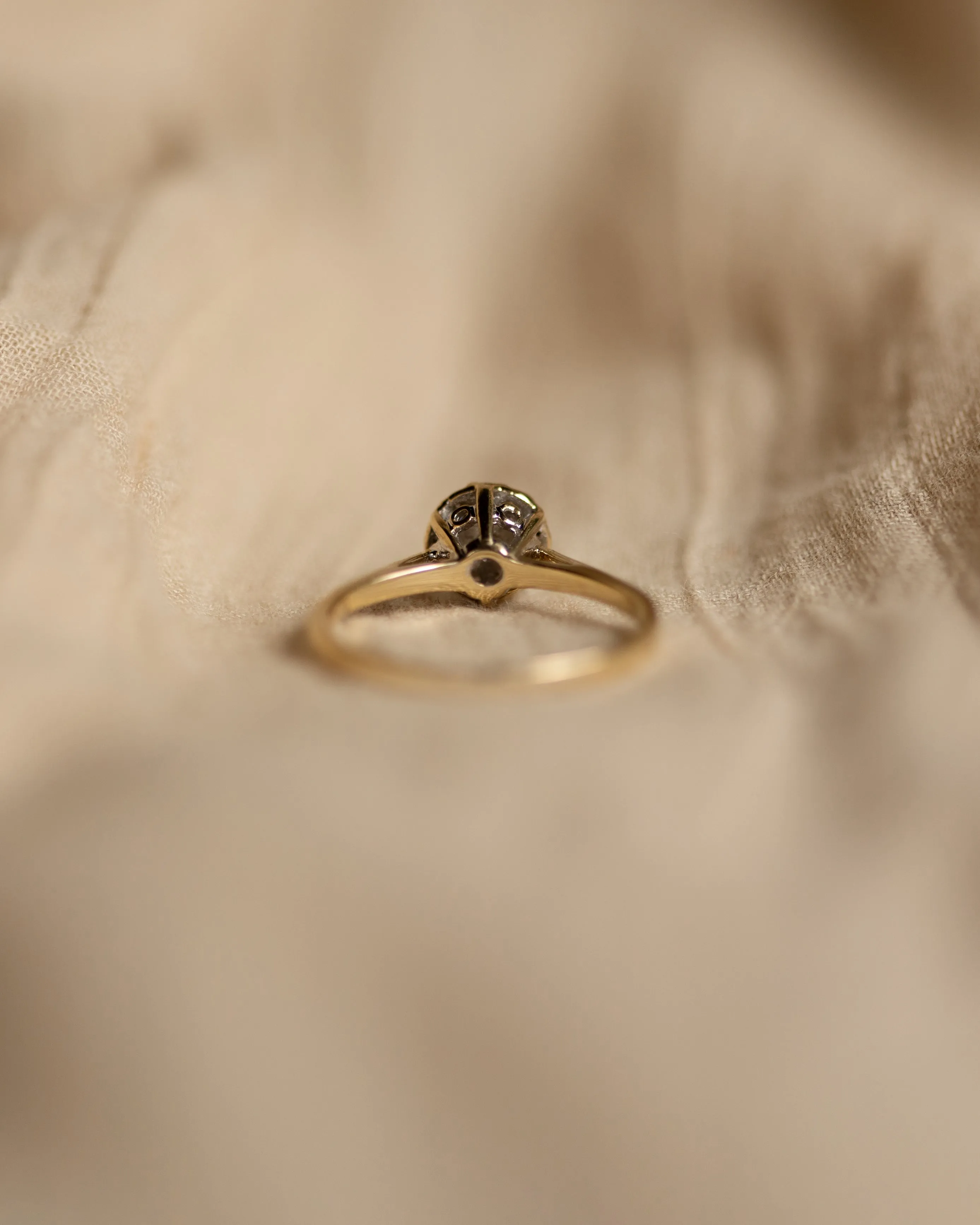 Guinevere 1992 Vintage 9ct Gold Diamond Cluster Ring sold by Rock n Rose product image thumbnail 5