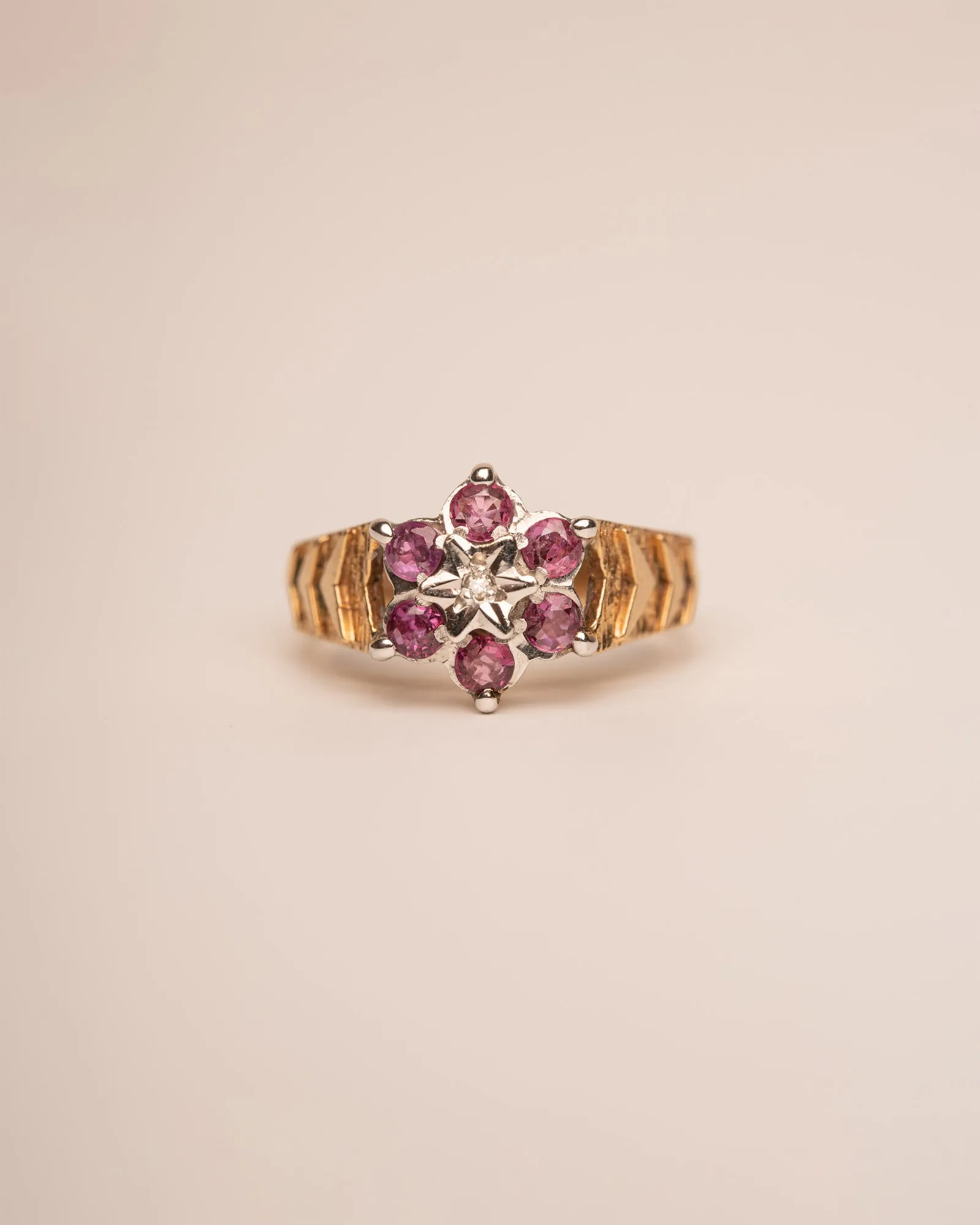 Anais 9ct Gold Ruby & Diamond Ring sold by Rock n Rose