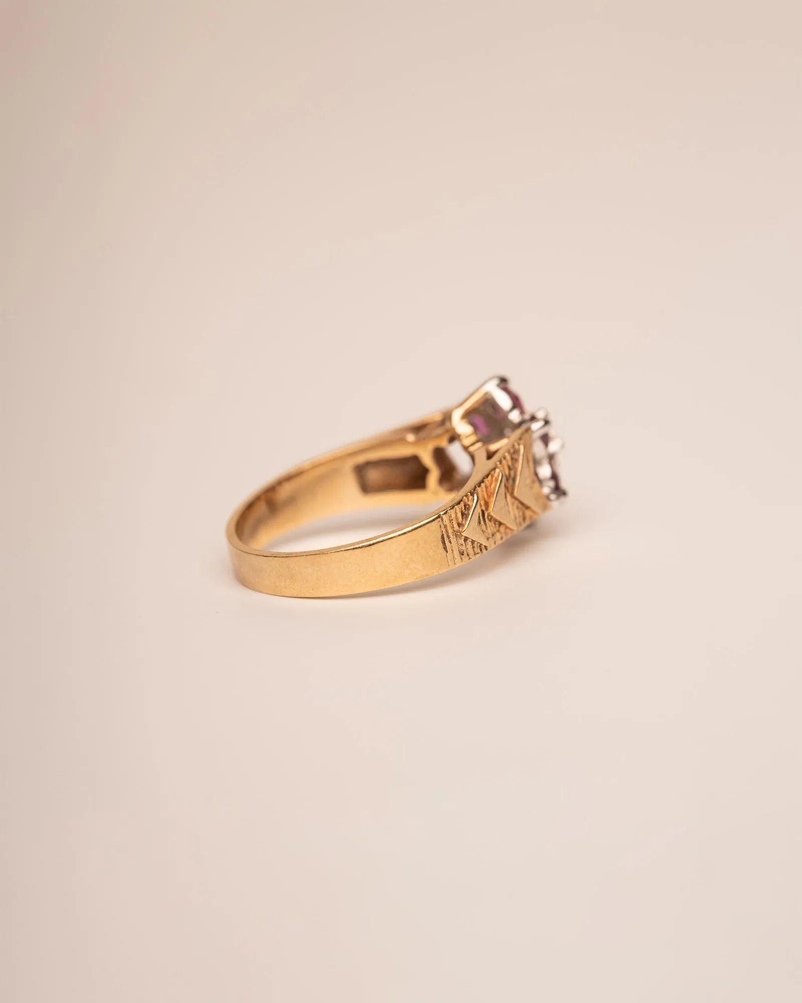 Anais 9ct Gold Ruby & Diamond Ring sold by Rock n Rose product image thumbnail 3